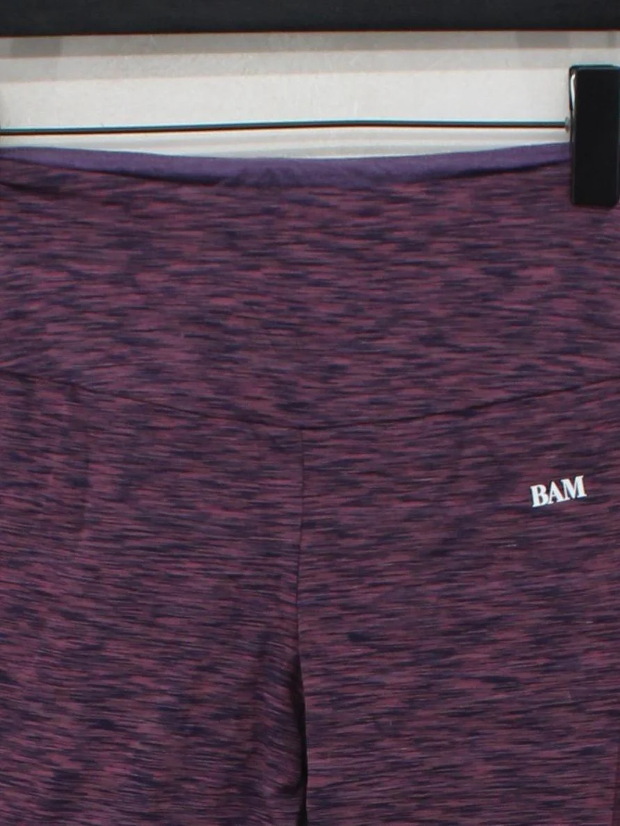 BAM Women's Leggings UK 10 Purple Viscose with Cotton, Elastane Full length - Image 3