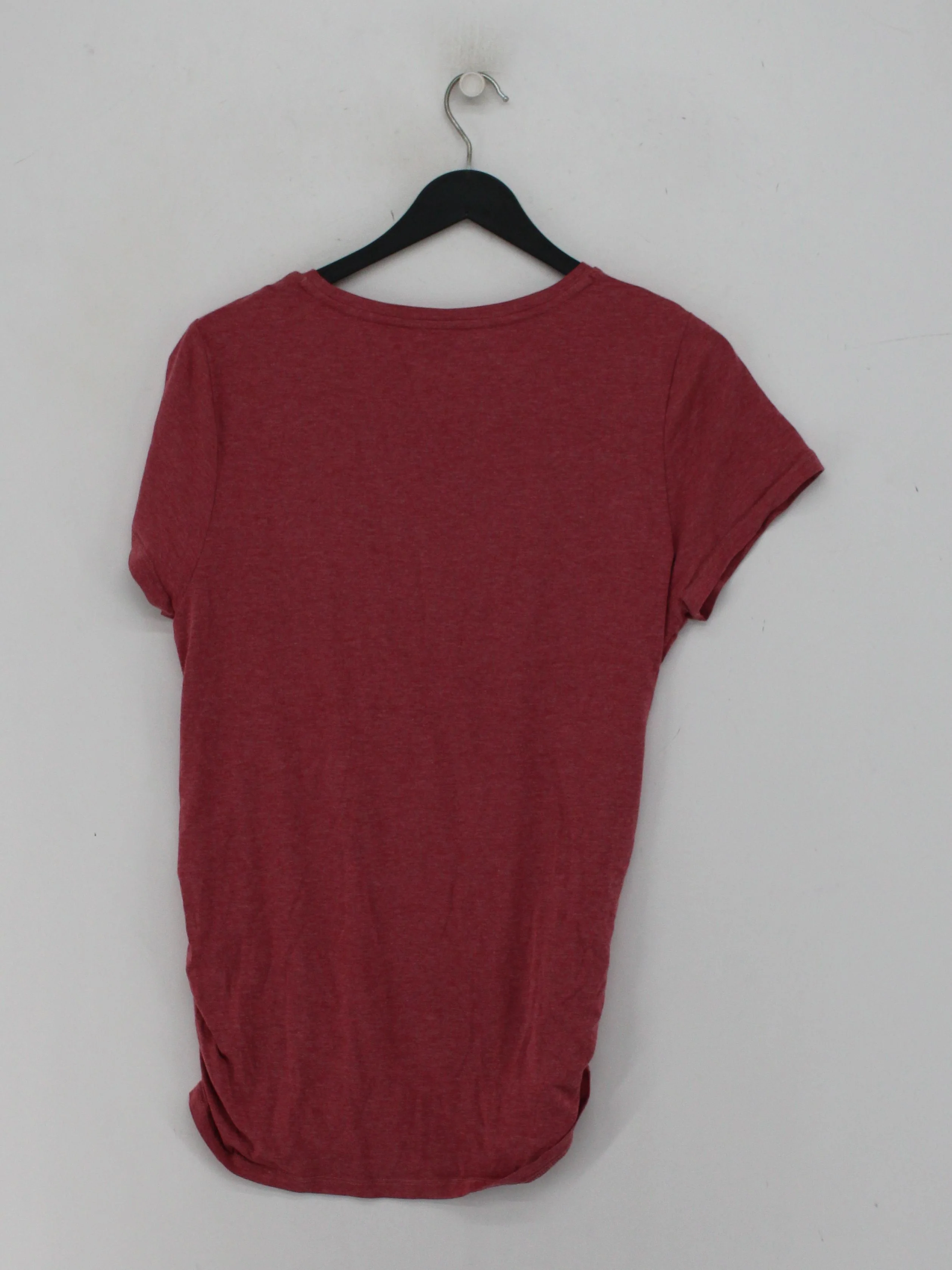 BAM Women's Maternity Top UK 14 Red Viscose with Cotton, Elastane Pullover - Image 2
