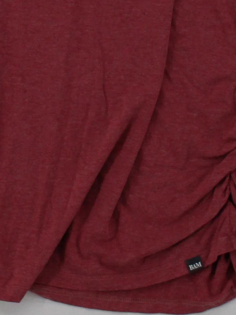 BAM Women's Maternity Top UK 14 Red Viscose with Cotton, Elastane Pullover - Image 4
