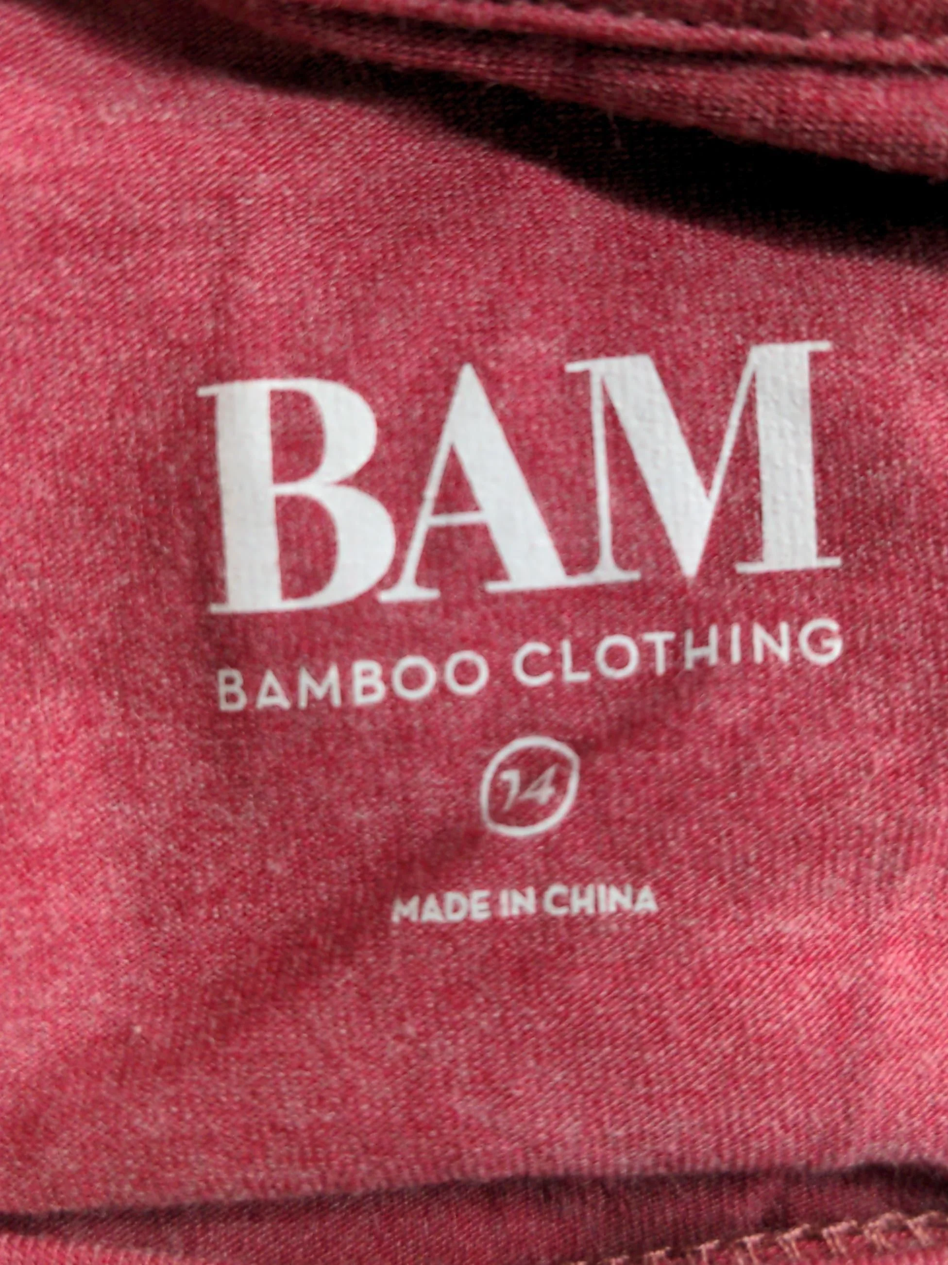BAM Women's Maternity Top UK 14 Red Viscose with Cotton, Elastane Pullover - Image 5