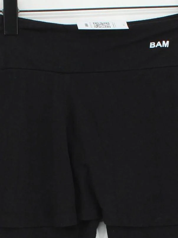 BAM Women's Sports Bottoms UK 12 Black Viscose with Cotton, Elastane Sweatpants - Image 3