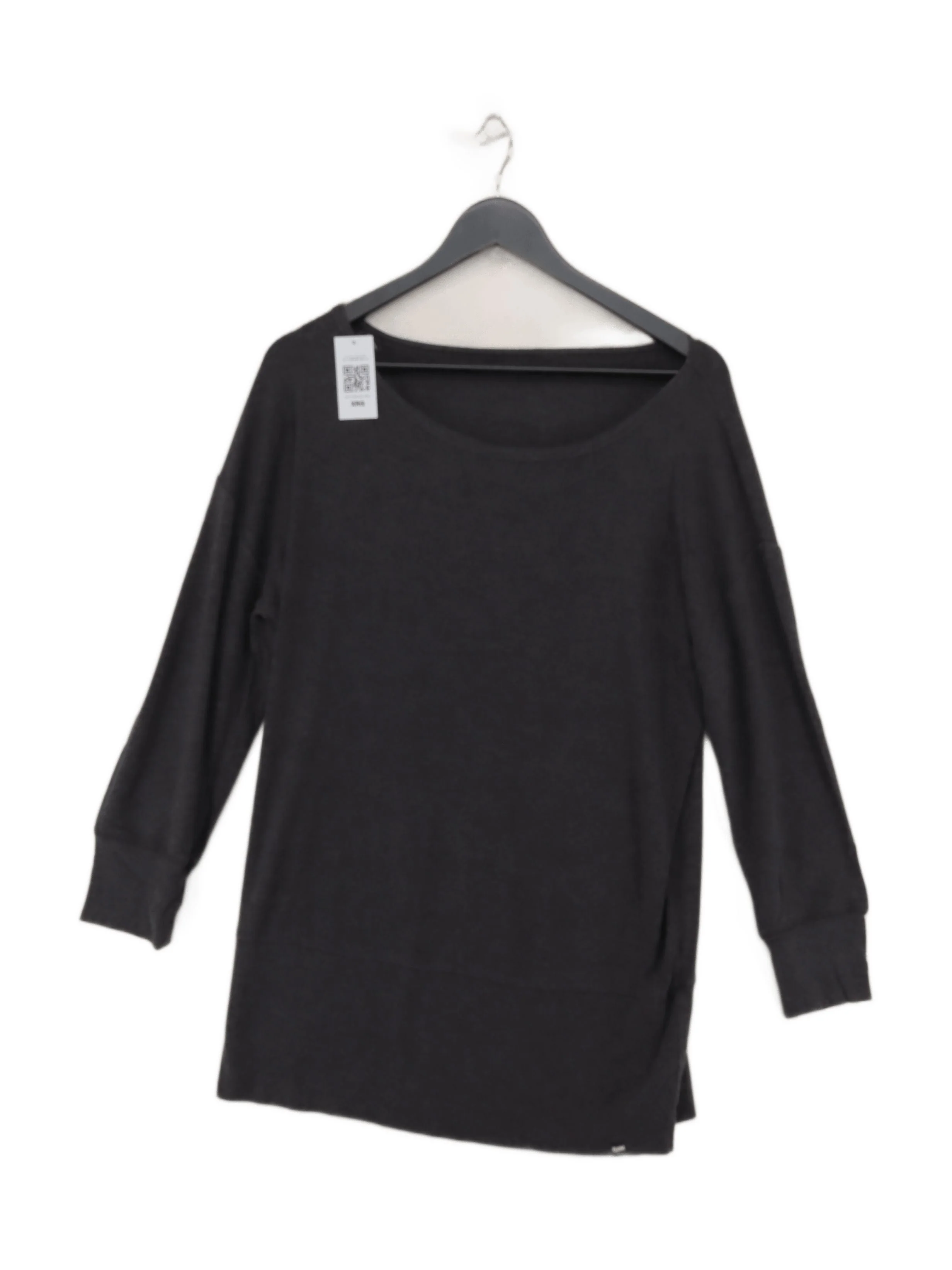BAM Women's T-Shirt M Grey Cotton with Elastane Short Sleeve Round Neck Basic