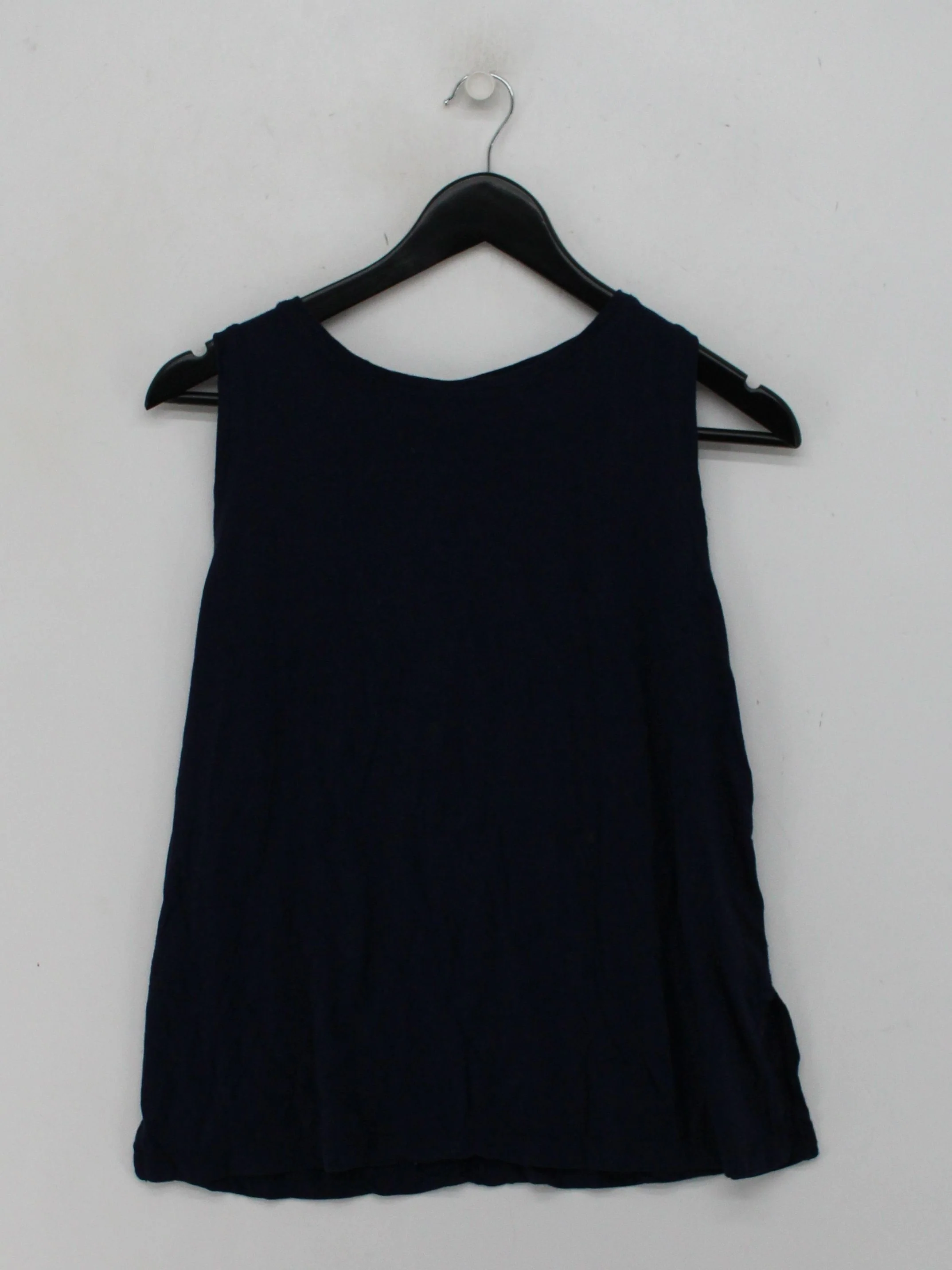 BAM Women's T-Shirt UK 14 Blue Viscose with Cotton Sleeveless Round Neck Basic - Image 2