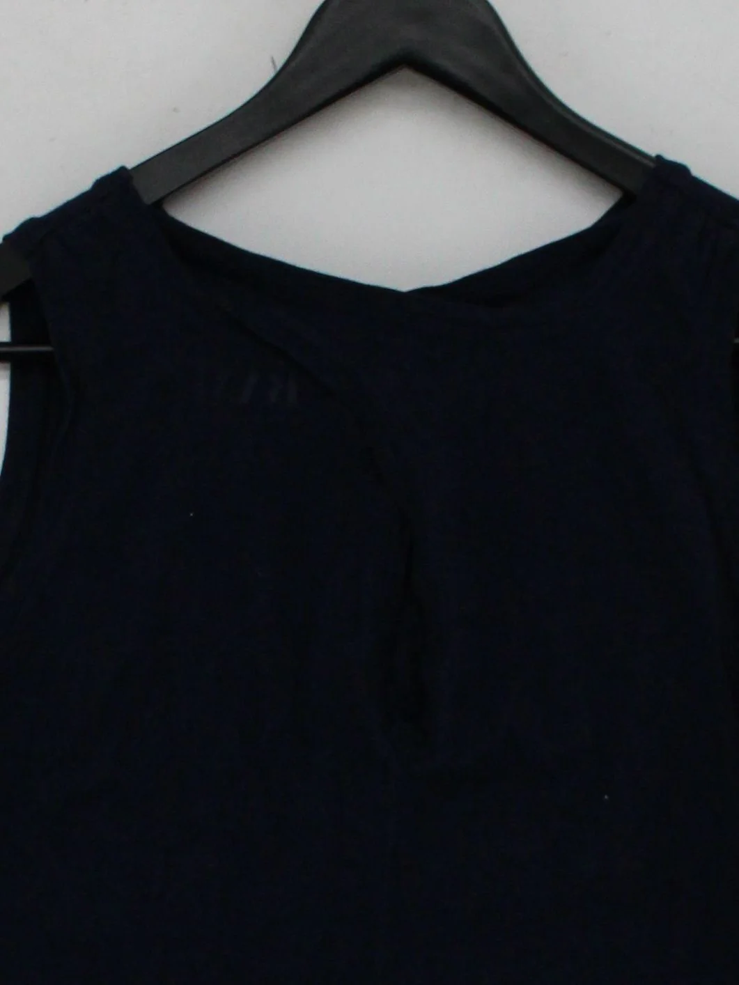 BAM Women's T-Shirt UK 14 Blue Viscose with Cotton Sleeveless Round Neck Basic - Image 3