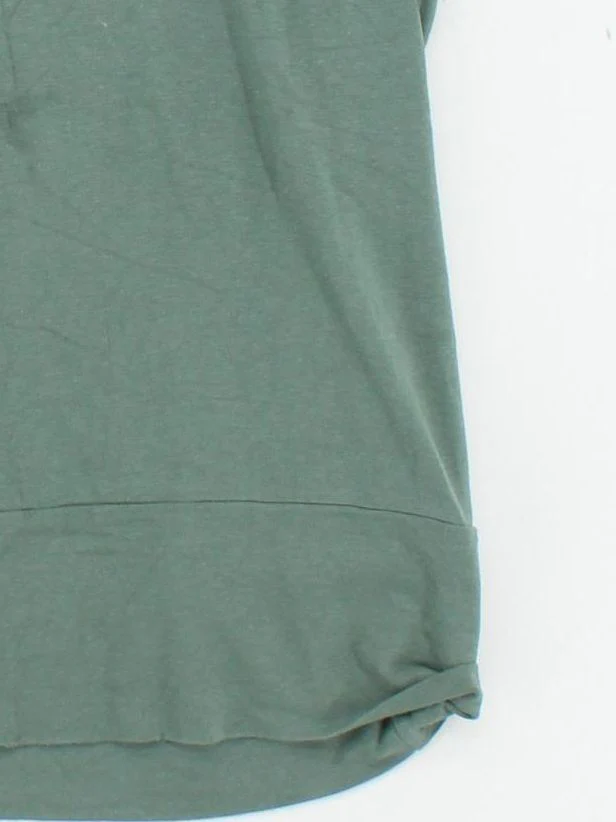 BAM Women's T-Shirt UK 14 Green Viscose with Cotton, Elastane Basic - Image 4