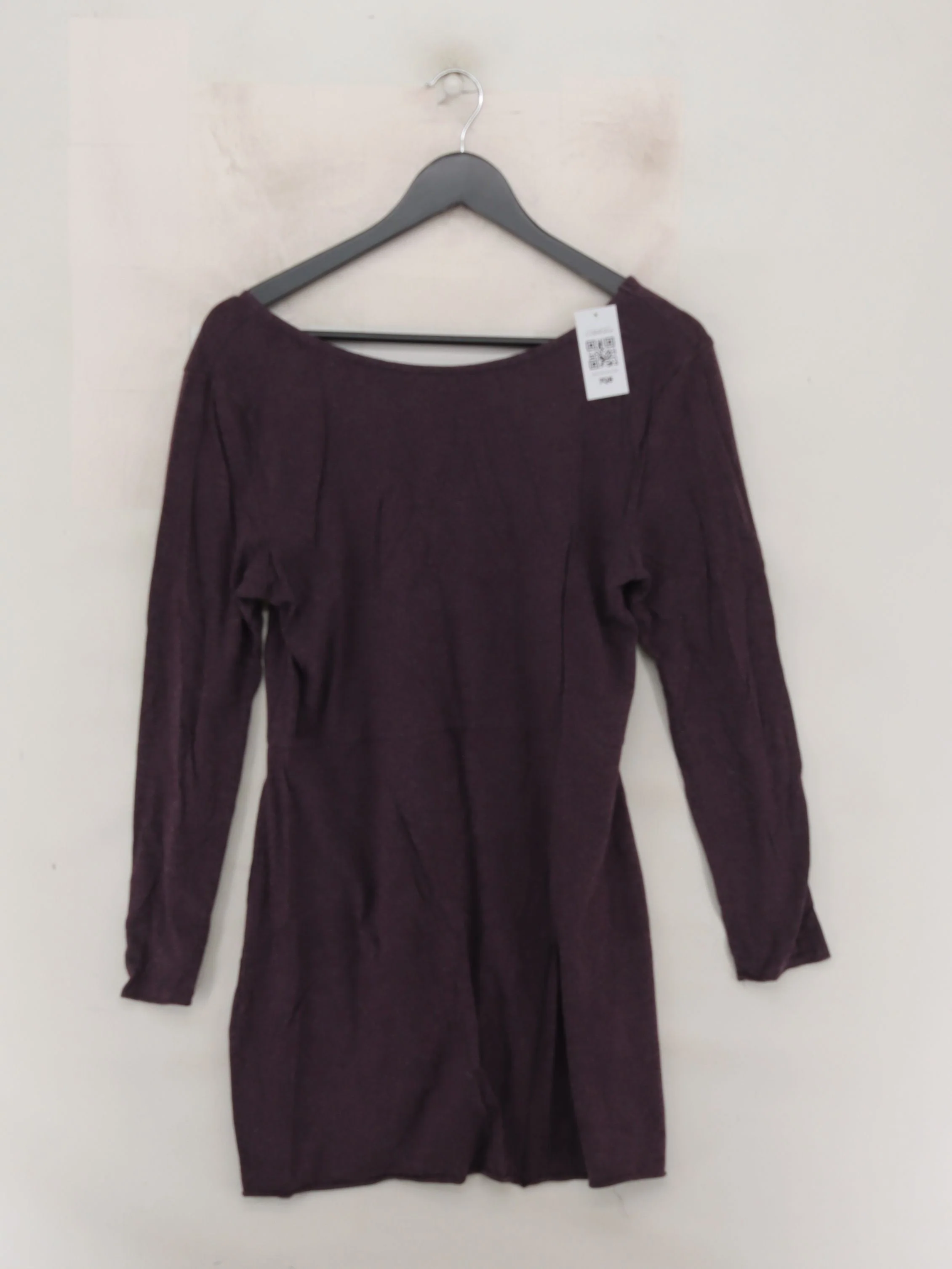 BAM Women's Top M Purple Viscose with Cotton, Elastane Basic - Image 2