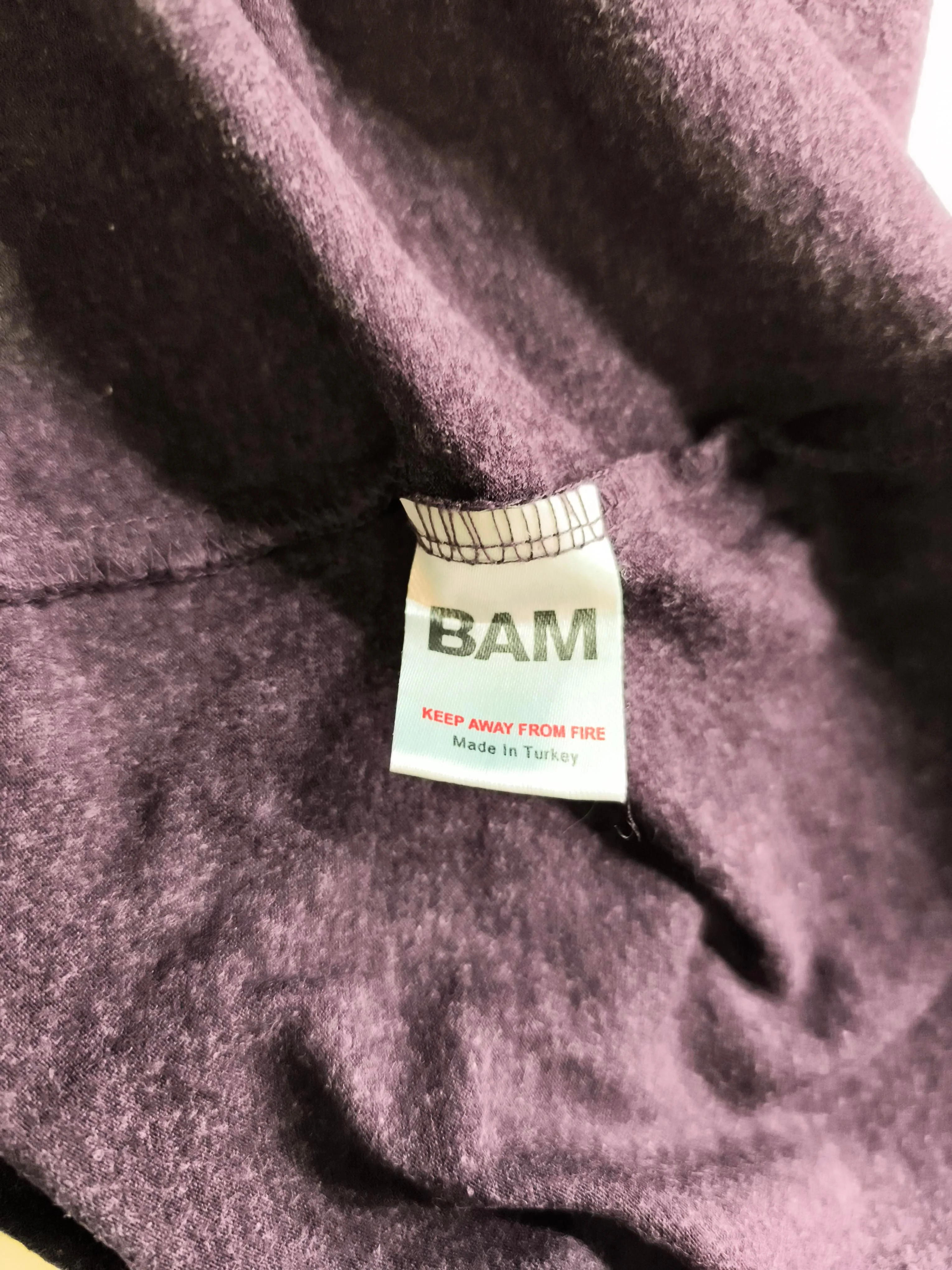 BAM Women's Top M Purple Viscose with Cotton, Elastane Basic - Image 6