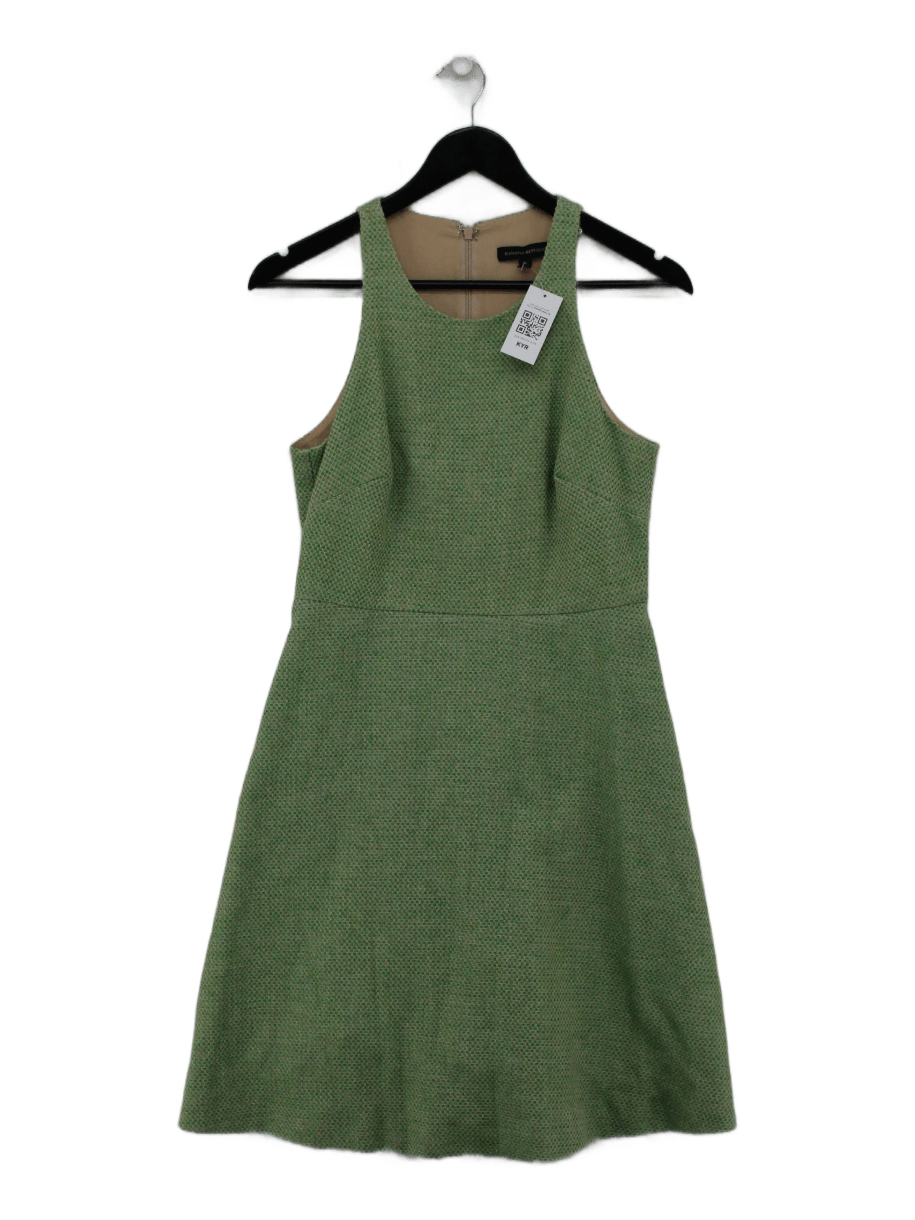 Banana Republic A-Line Mini Dress in Green