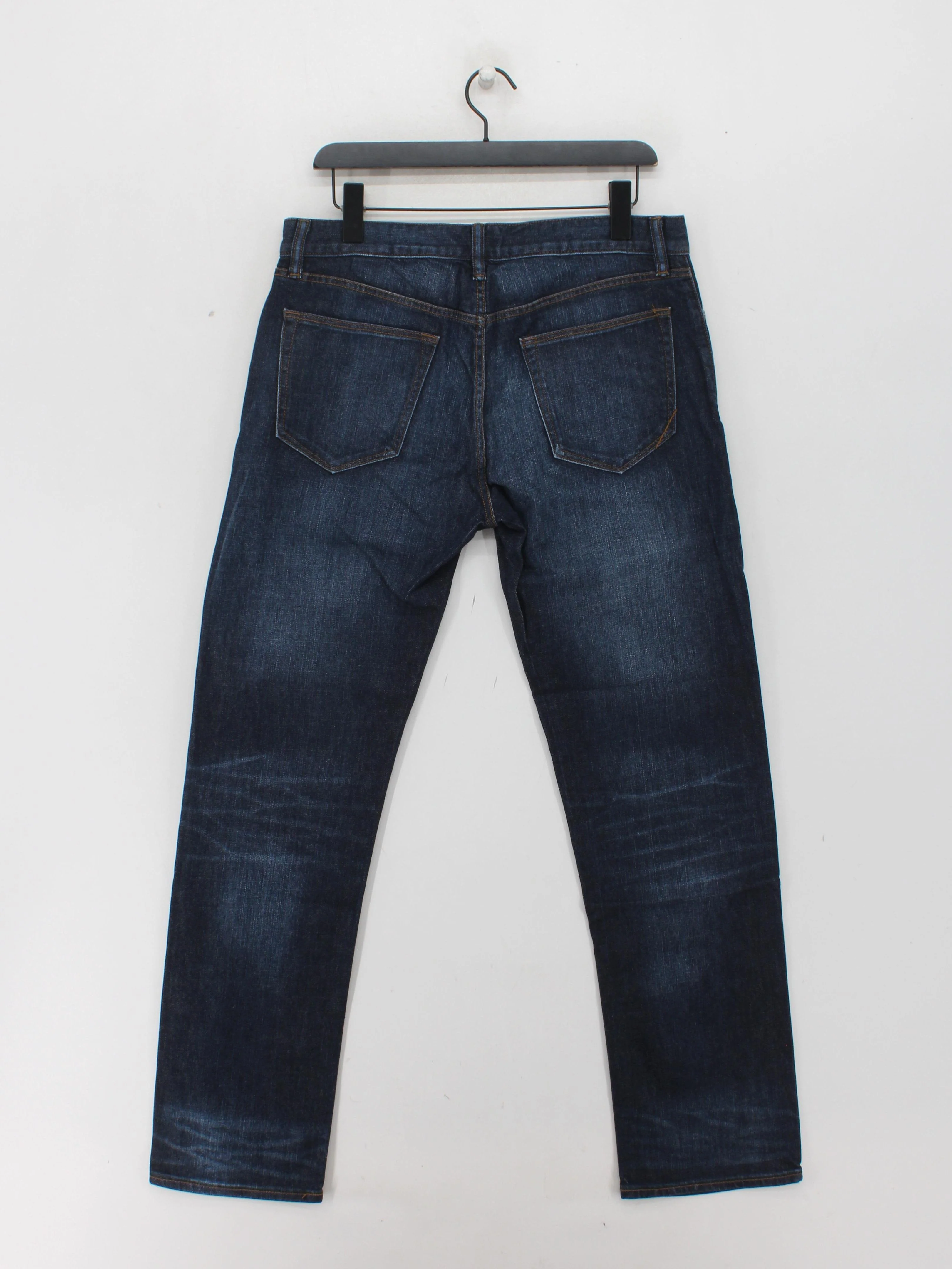 Banana Republic Men's Jeans W 32 in; L 32 in Blue Cotton with Elastane Straight - Image 2