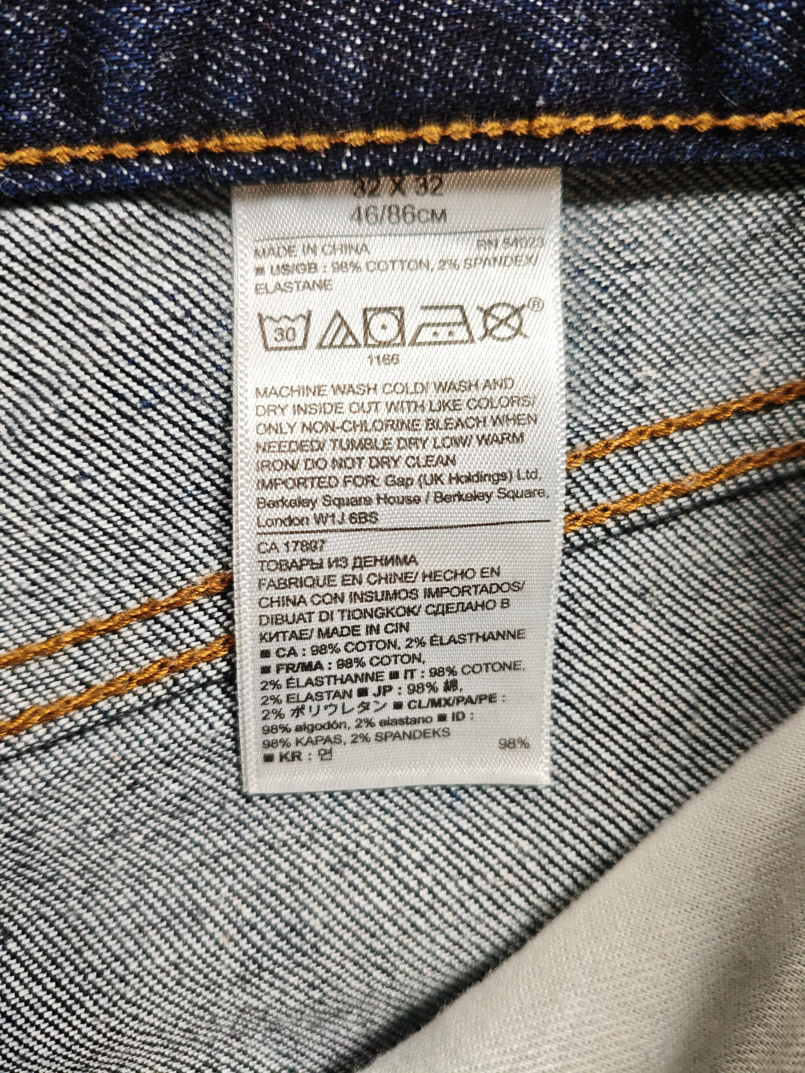 Banana Republic Men's Jeans W 32 in; L 32 in Blue Cotton with Elastane Straight - Image 6