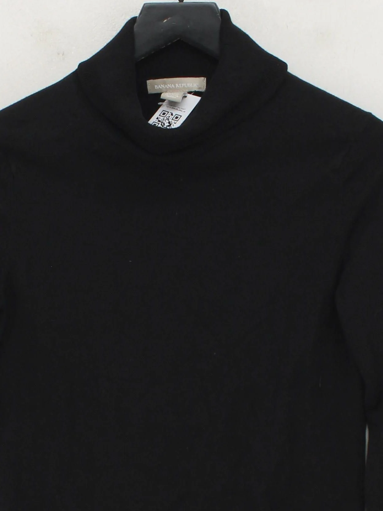 Banana Republic Men's Jumper M Black Silk with Cotton, Nylon, Elastane Pullover - Image 3