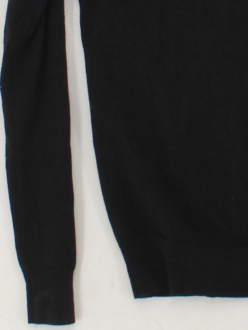 Banana Republic Men's Jumper M Black Silk with Cotton, Nylon, Elastane Pullover - Image 4
