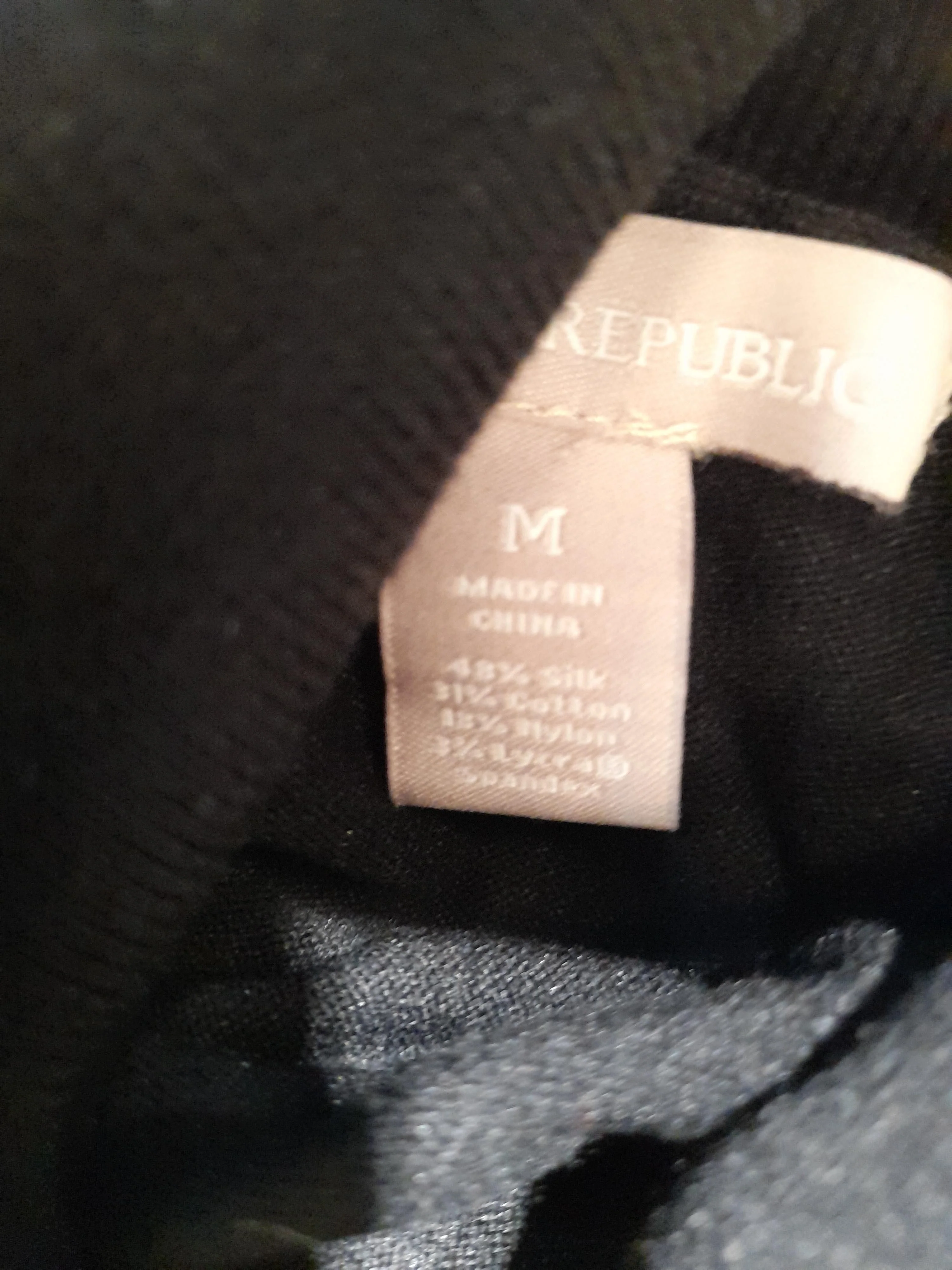 Banana Republic Men's Jumper M Black Silk with Cotton, Nylon, Elastane Pullover - Image 6