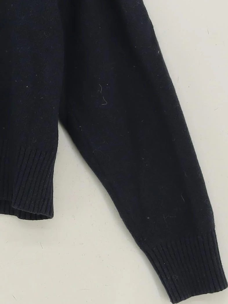 Banana Republic Men's Jumper S Blue Cotton with Nylon, Polyester, Wool Pullover - Image 4