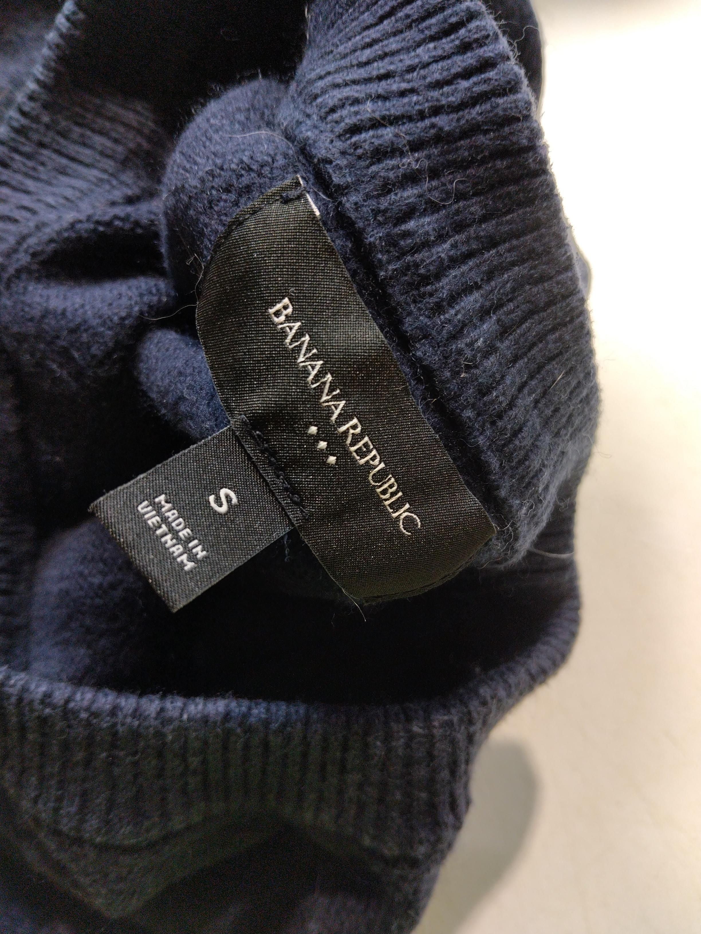 Banana Republic Men's Jumper S Blue Cotton with Nylon, Polyester, Wool Pullover - Image 6