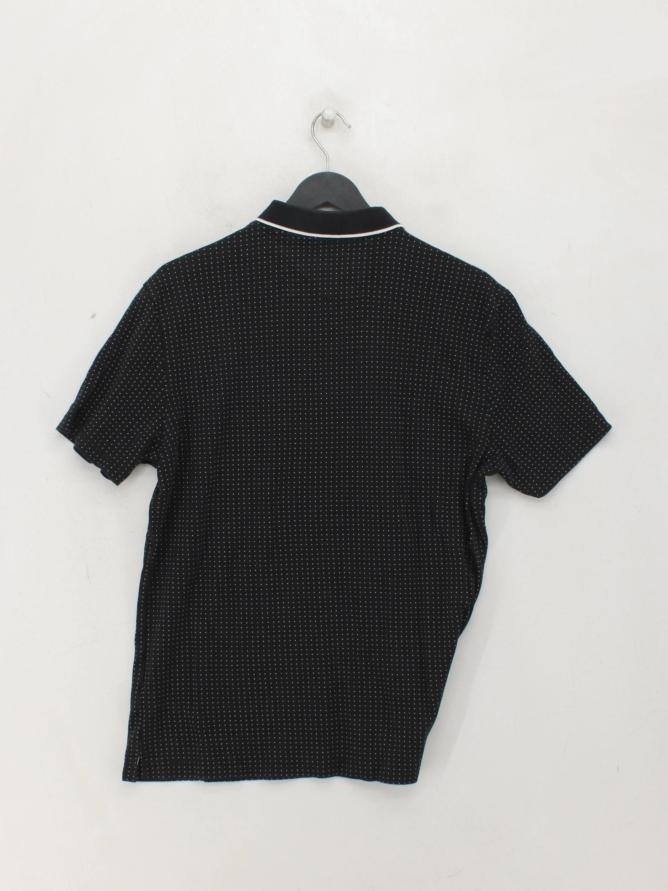 Banana Republic Men's Polo L Black Polkadot 100% Cotton Basic - Image 2