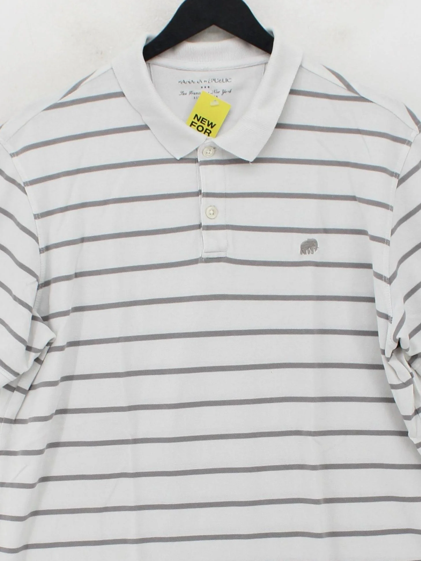 Banana Republic Men's Polo L Multi Striped 100% Cotton Basic - Image 3