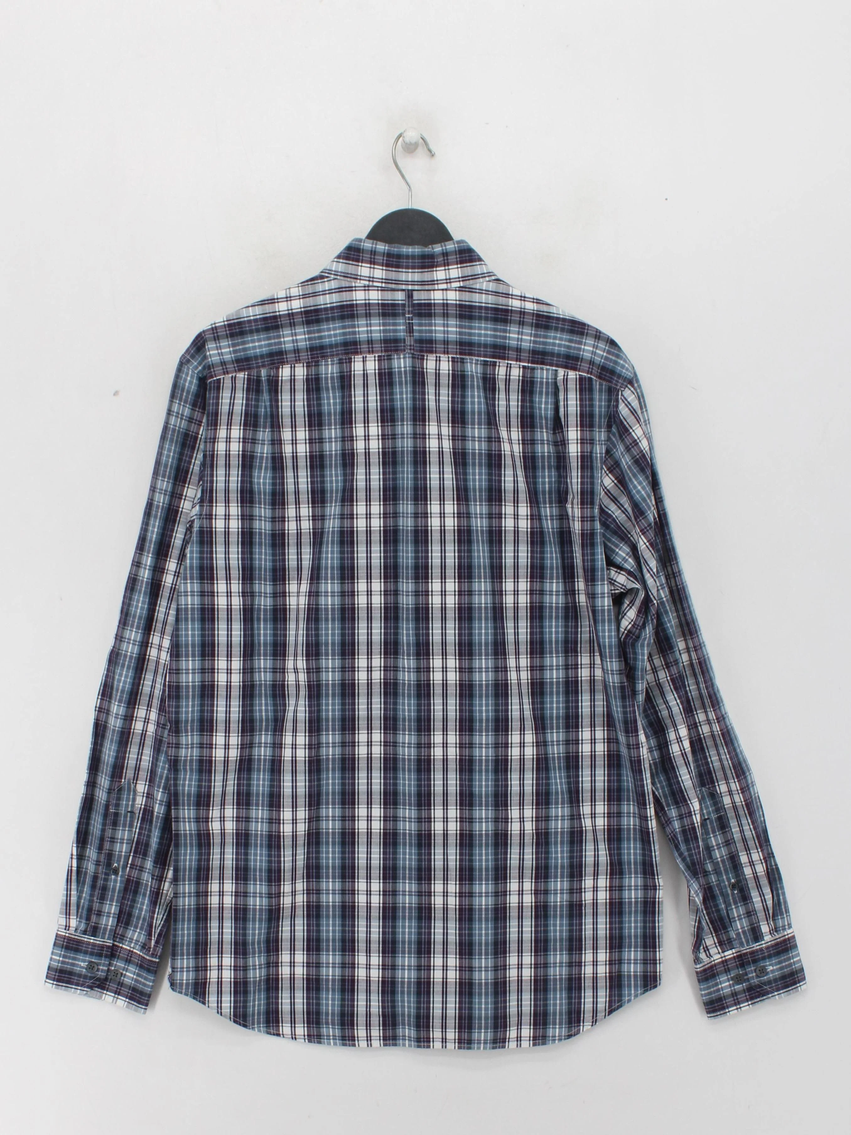 Banana Republic Men's Shirt M Multi Checkered 100% Cotton Basic - Image 2