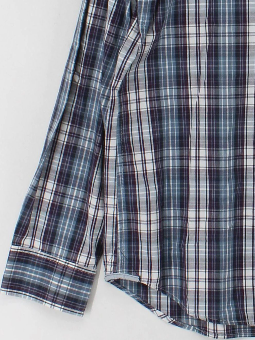 Banana Republic Men's Shirt M Multi Checkered 100% Cotton Basic - Image 4