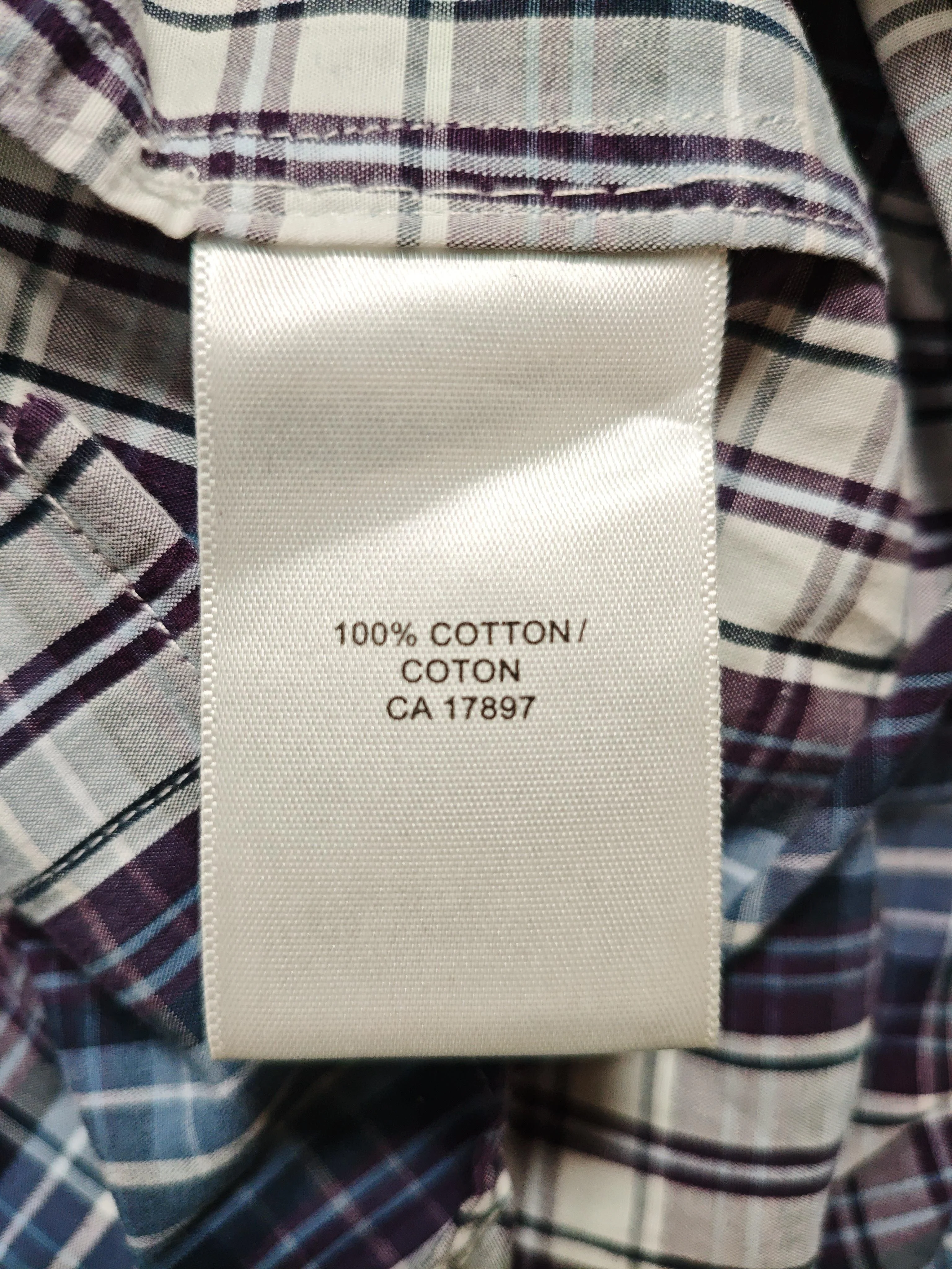 Banana Republic Men's Shirt M Multi Checkered 100% Cotton Basic - Image 6