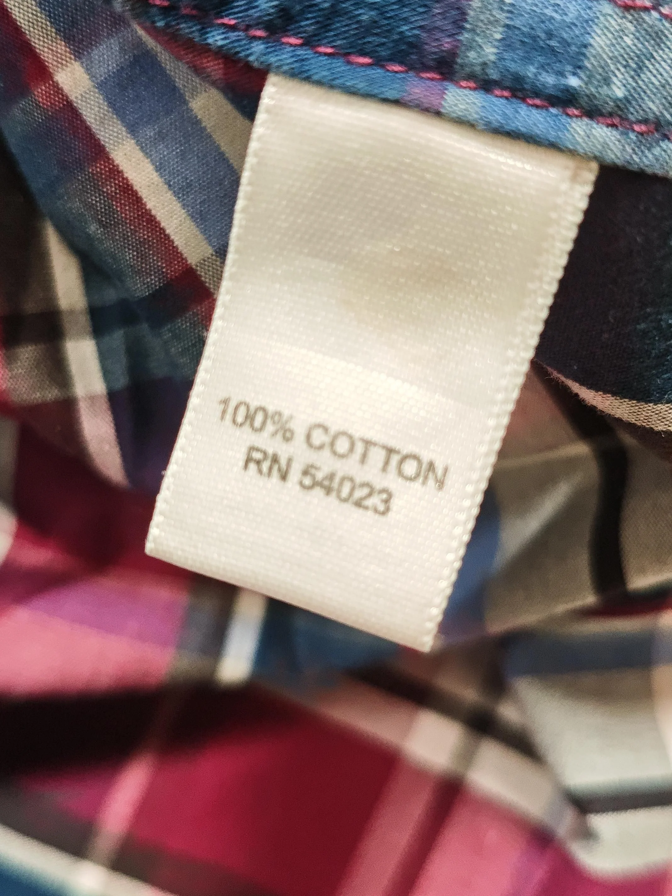 Banana Republic Men's Shirt M Multi Checkered 100% Cotton Basic - Image 6