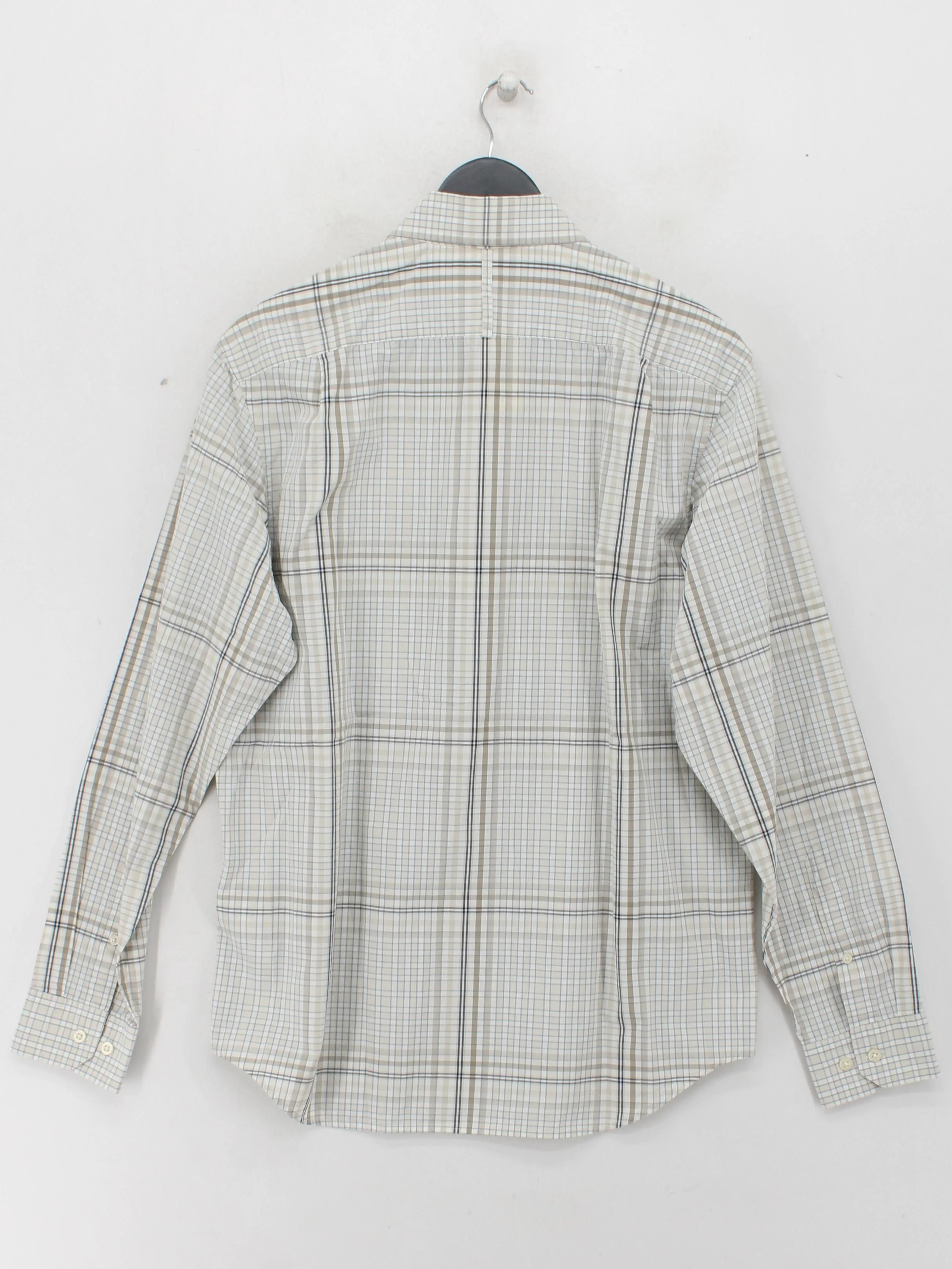 Banana Republic Men's Shirt M Multi Checkered 100% Cotton Basic - Image 2