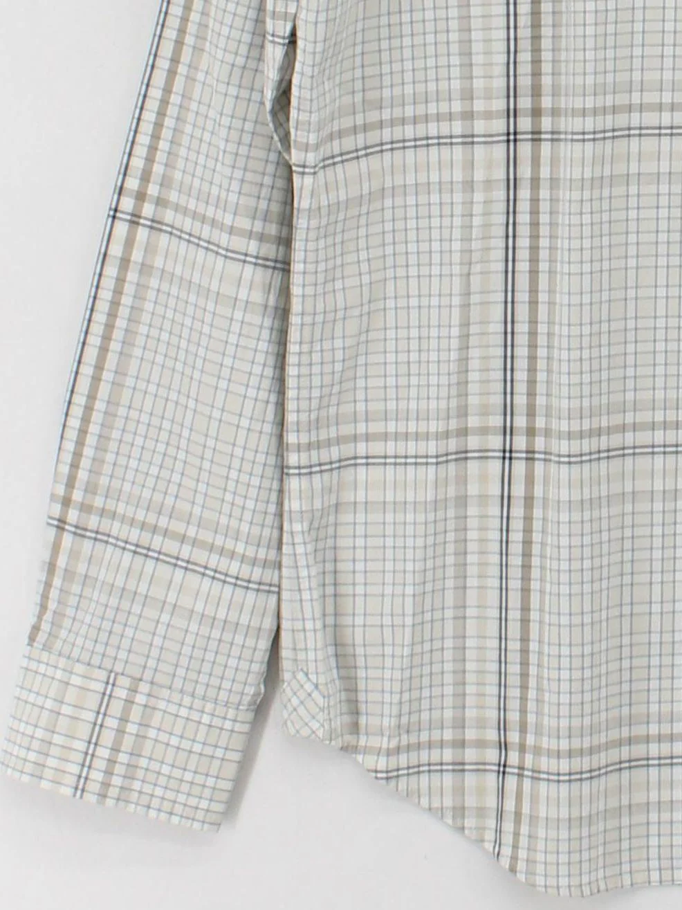 Banana Republic Men's Shirt M Multi Checkered 100% Cotton Basic - Image 4