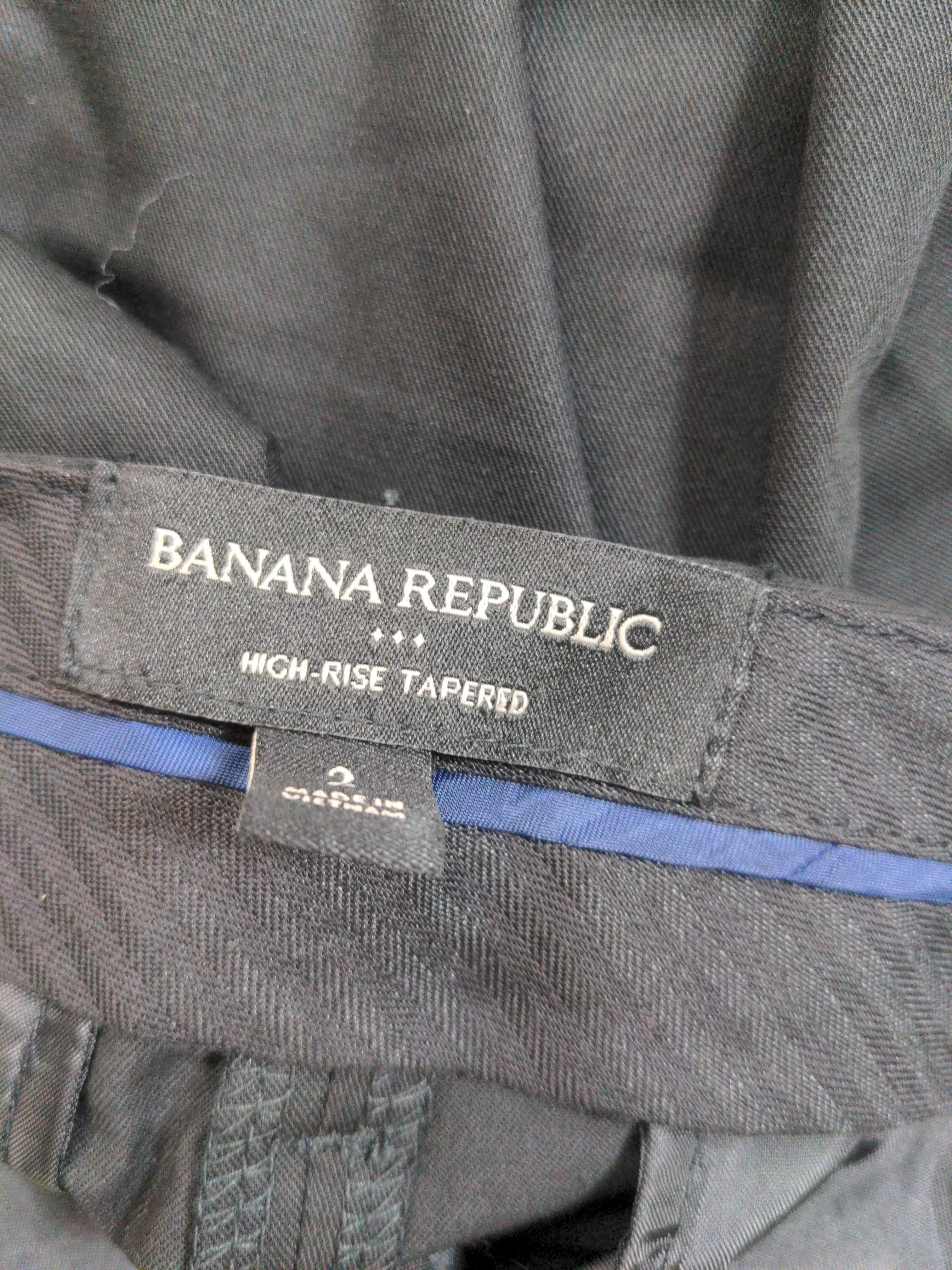 Banana Republic Men's Suit Trousers S Black Polyester - Image 5