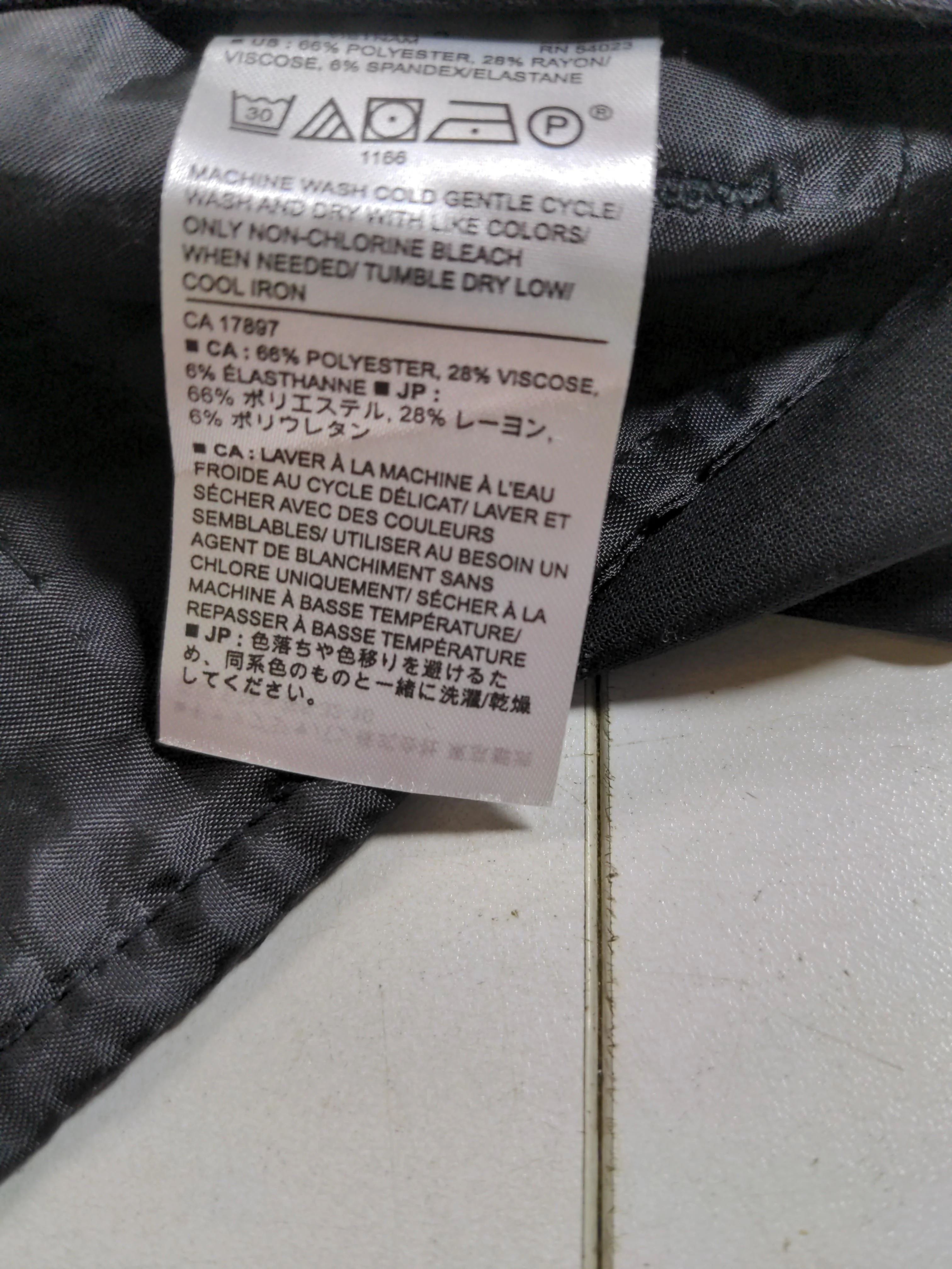 Banana Republic Men's Suit Trousers S Black Polyester - Image 6