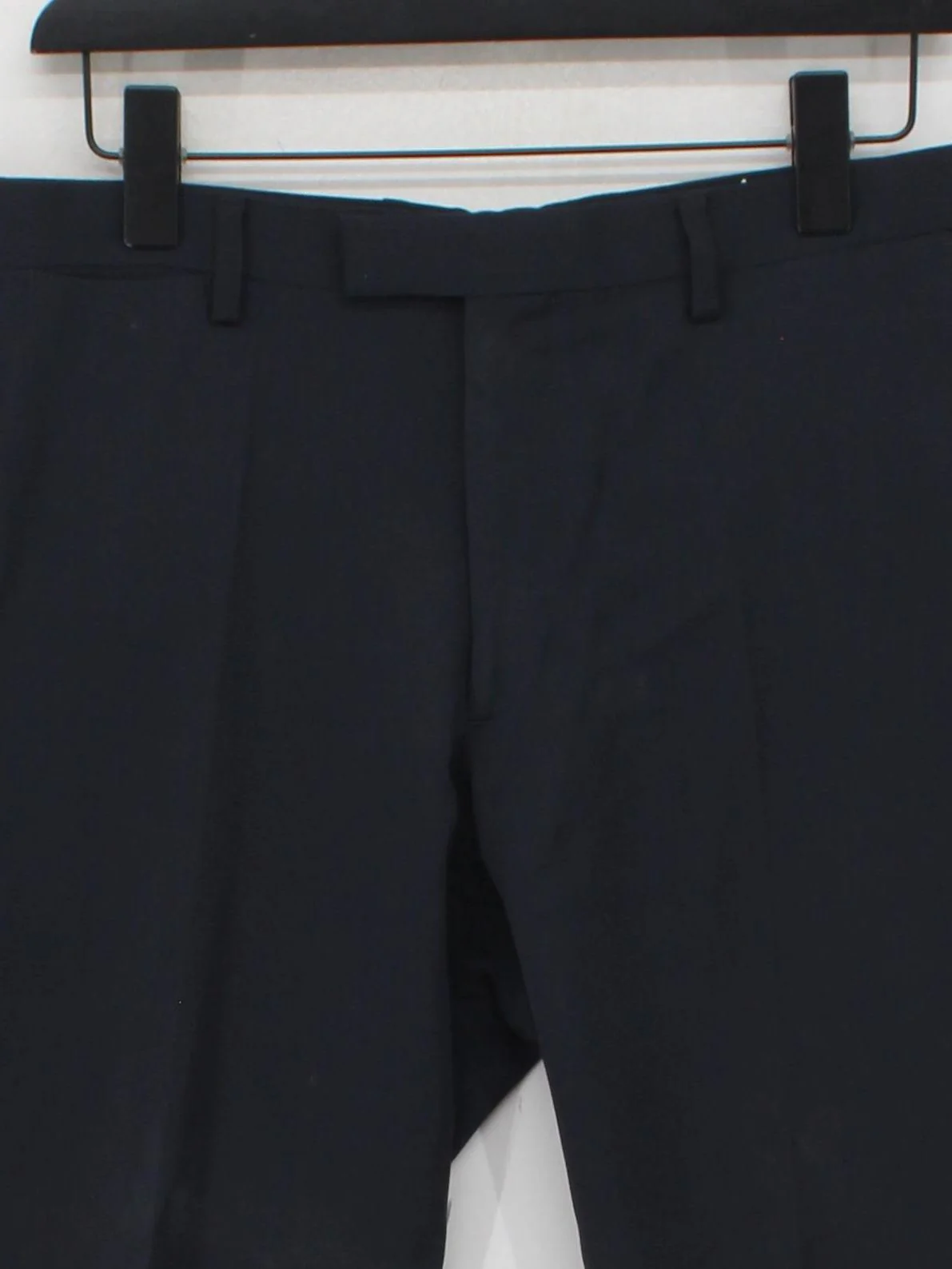 Banana Republic Men's Suit Trousers W 32 in Blue Wool with Acetate Dress Pants - Image 3