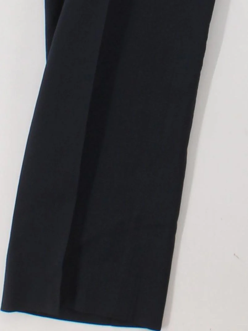 Banana Republic Men's Suit Trousers W 32 in Blue Wool with Acetate Dress Pants - Image 4
