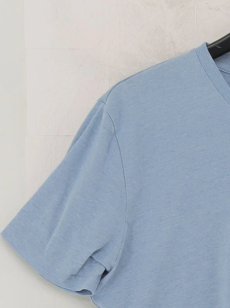 Banana Republic Men's T-Shirt M Blue Cotton with Polyester Basic - Image 4