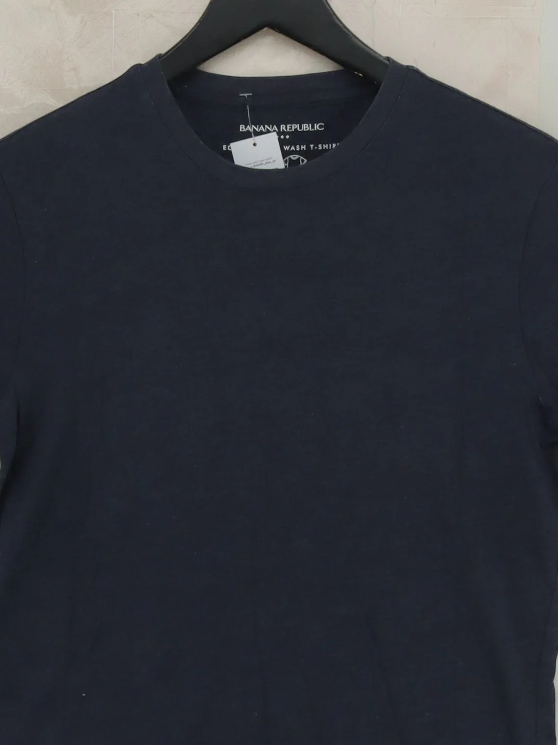 Banana Republic Men's T-Shirt S Blue Cotton with Polyester Basic - Image 3
