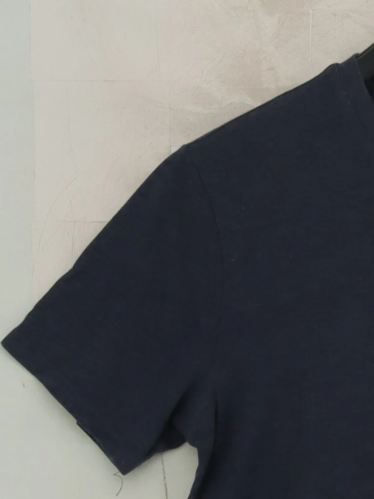 Banana Republic Men's T-Shirt S Blue Cotton with Polyester Basic - Image 4