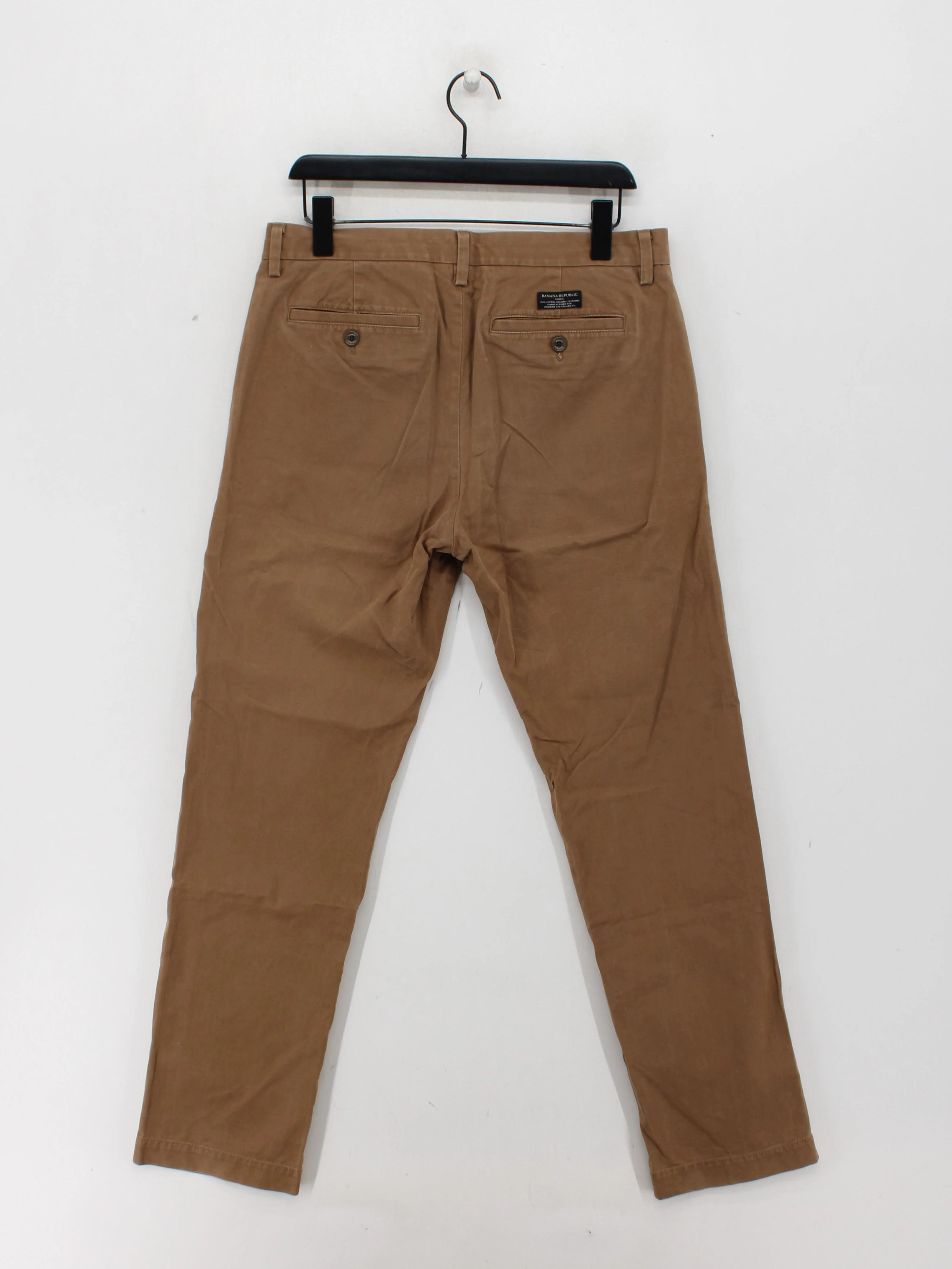 Banana Republic Men's Trousers M Tan 100% Cotton Straight Chino - Image 2