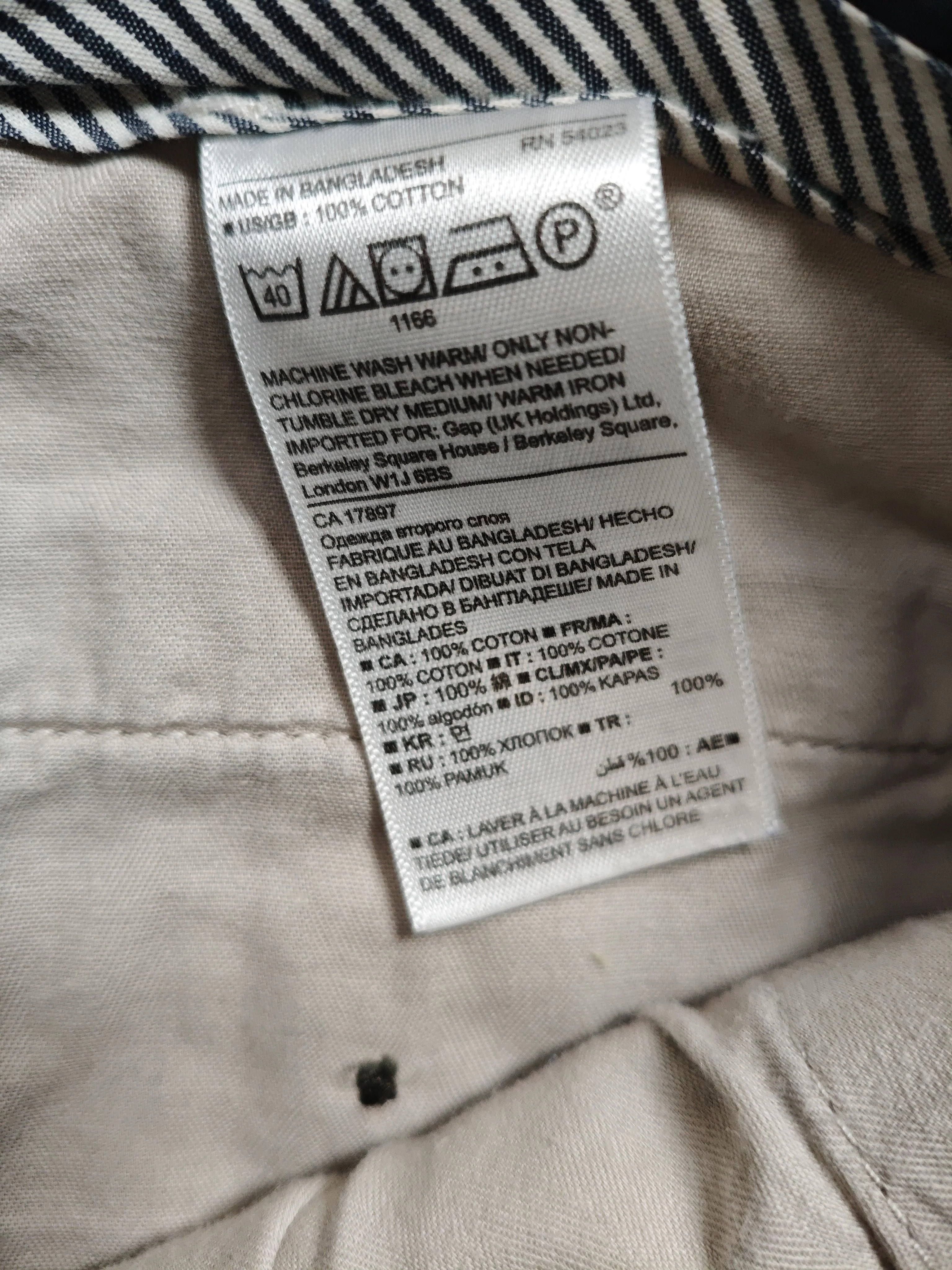 Banana Republic Men's Trousers M Tan 100% Cotton Straight Chino - Image 7
