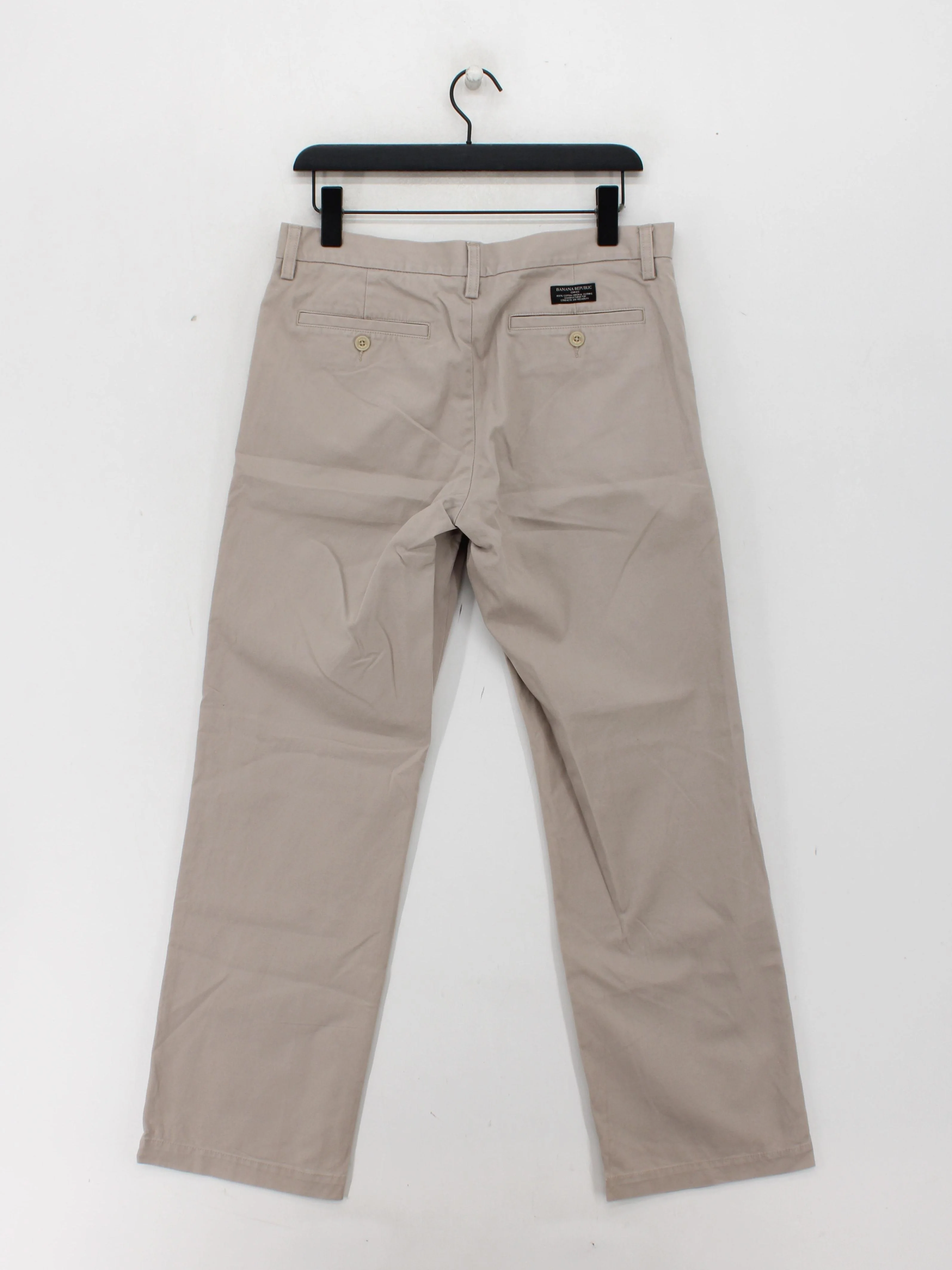 Banana Republic Men's Trousers M Tan 100% Cotton Straight Chino - Image 2