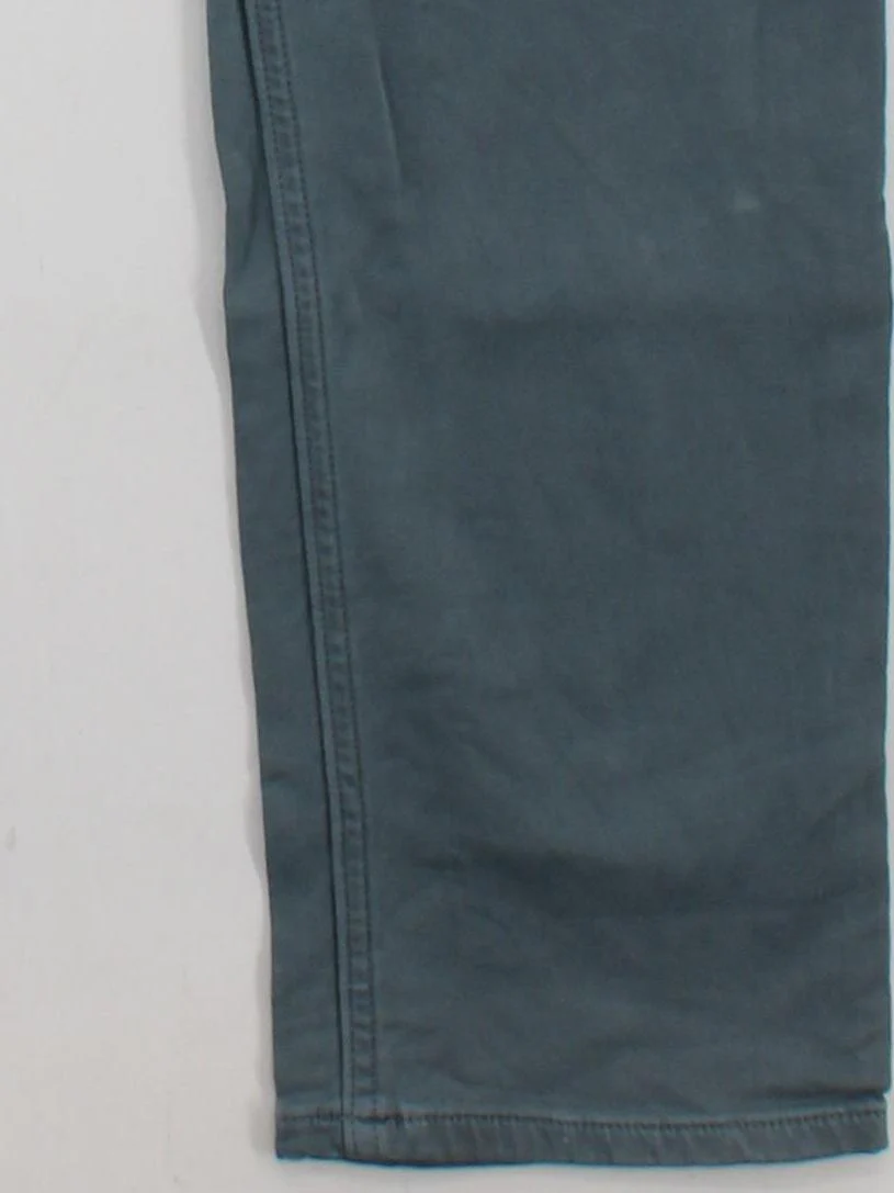 Banana Republic Men's Trousers W 32 in Green Cotton with Elastane Tapered Chino - Image 4