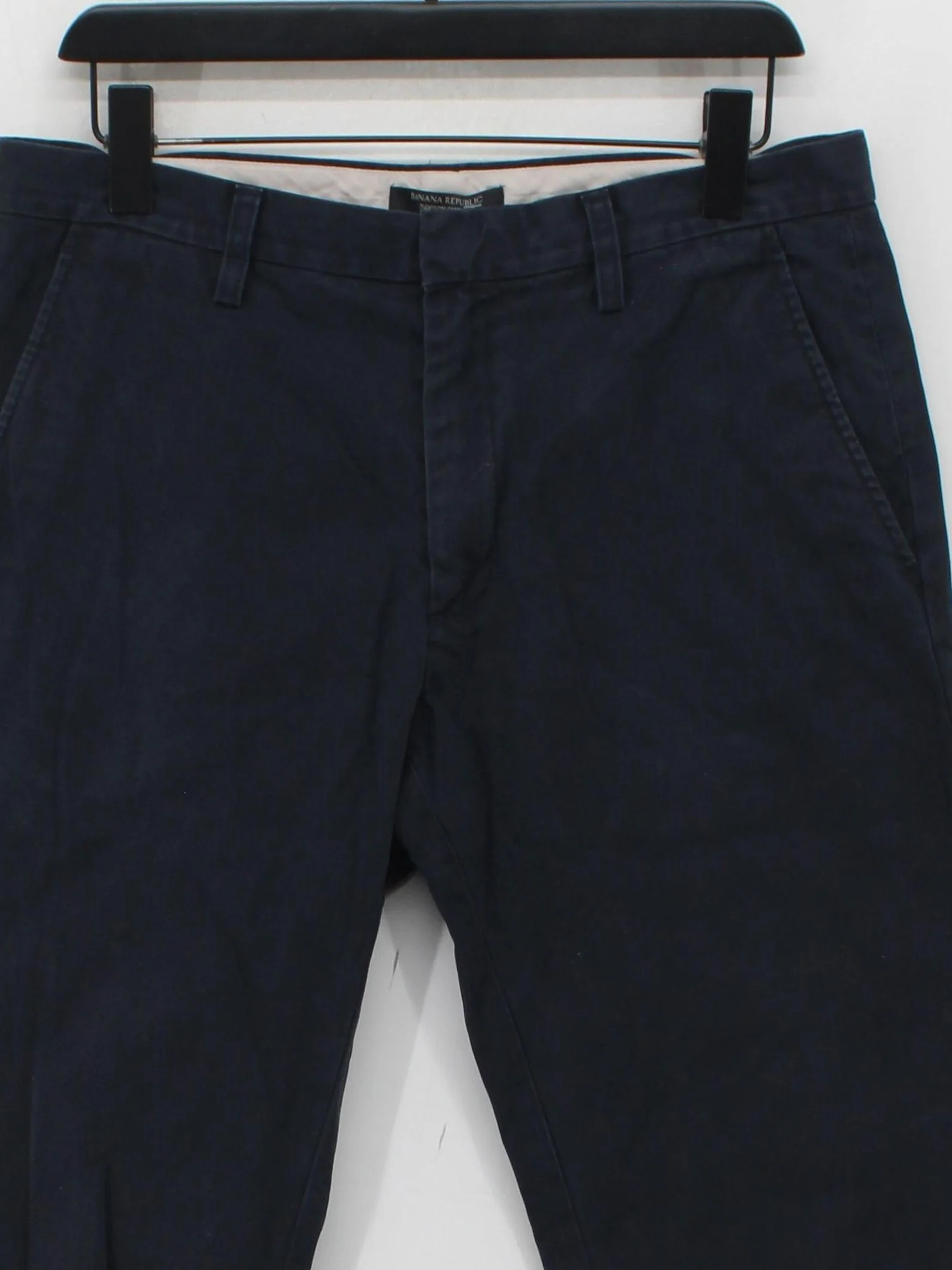 Banana Republic Men's Trousers W 32 in; L 32 in Blue 100% Cotton Straight Chino - Image 3