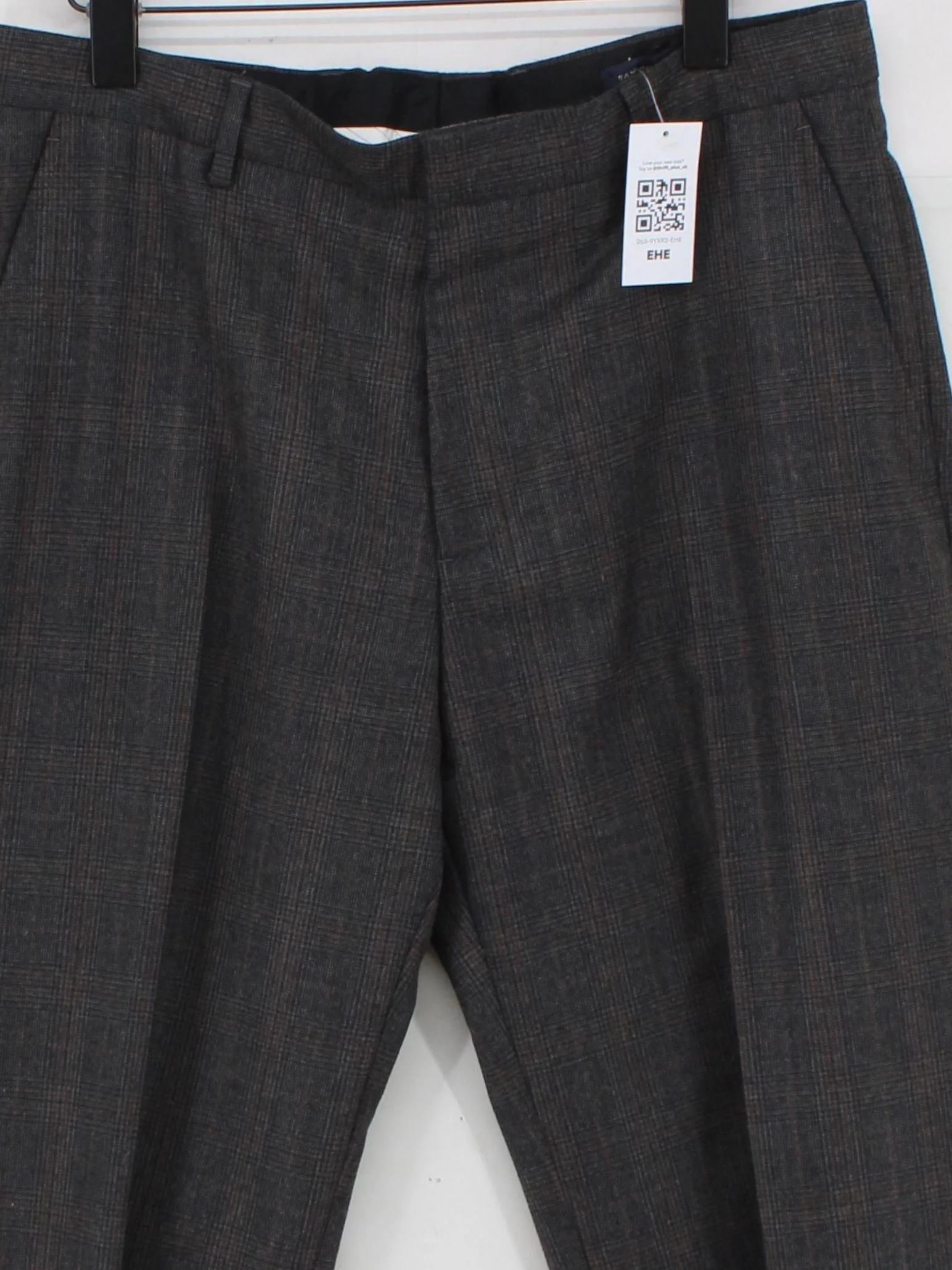 Banana Republic Men's Trousers W 34 in Grey Wool with Acetate Chino - Image 3