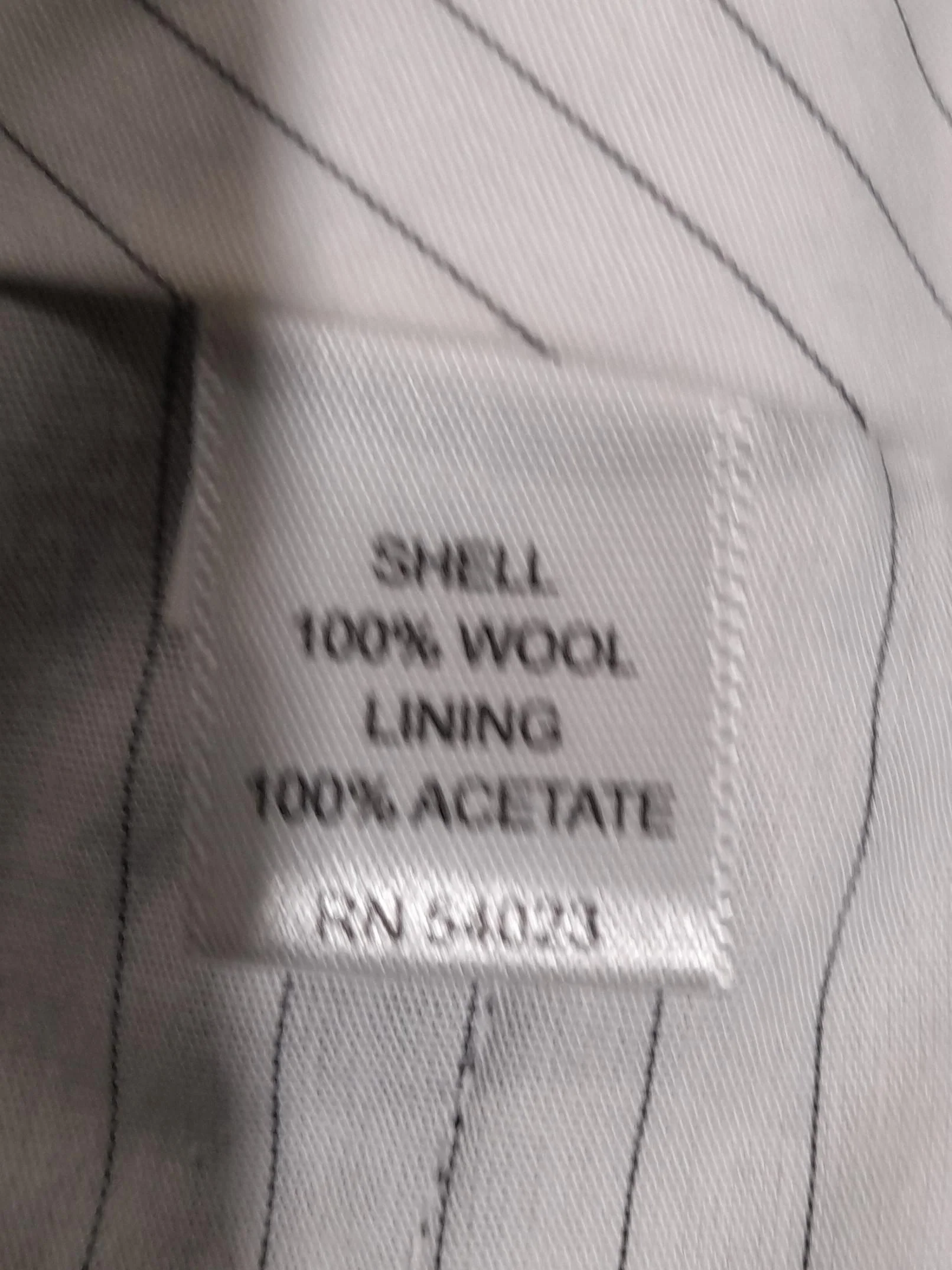 Banana Republic Men's Trousers W 34 in Grey Wool with Acetate Chino - Image 6