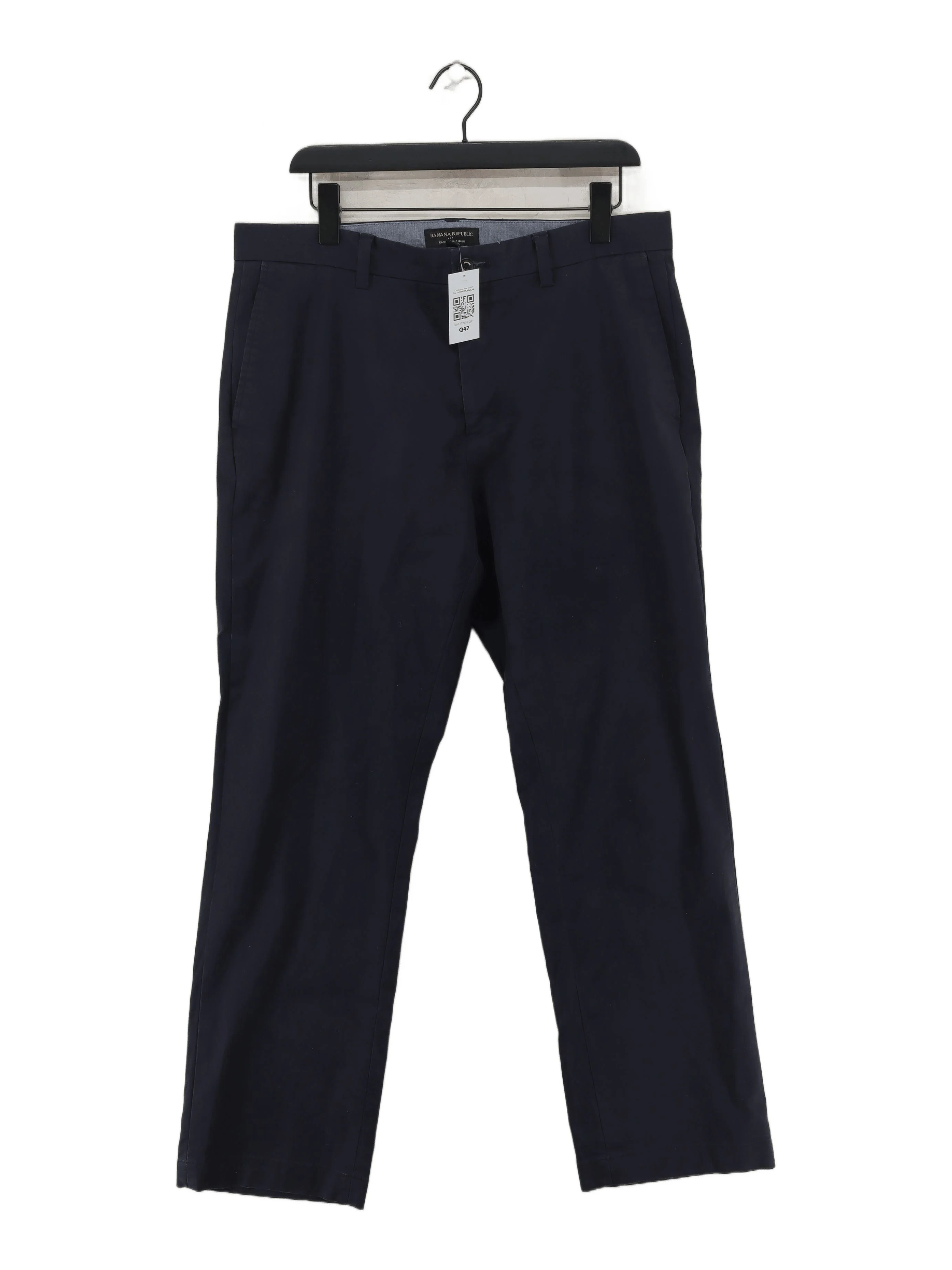 Banana Republic Men's Trousers W 35 in Blue Cotton with Spandex Chino