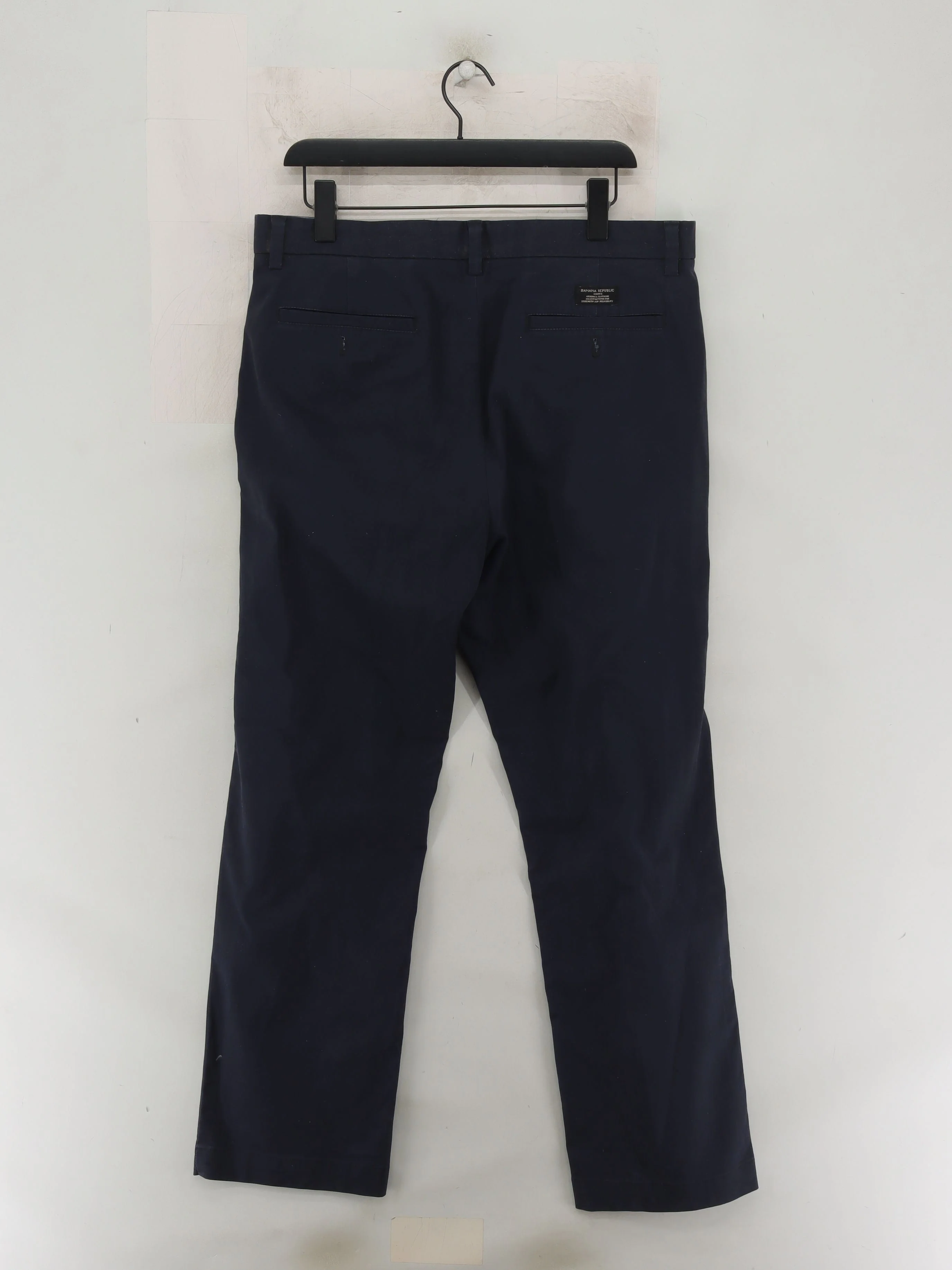 Banana Republic Men's Trousers W 35 in Blue Cotton with Spandex Chino - Image 2