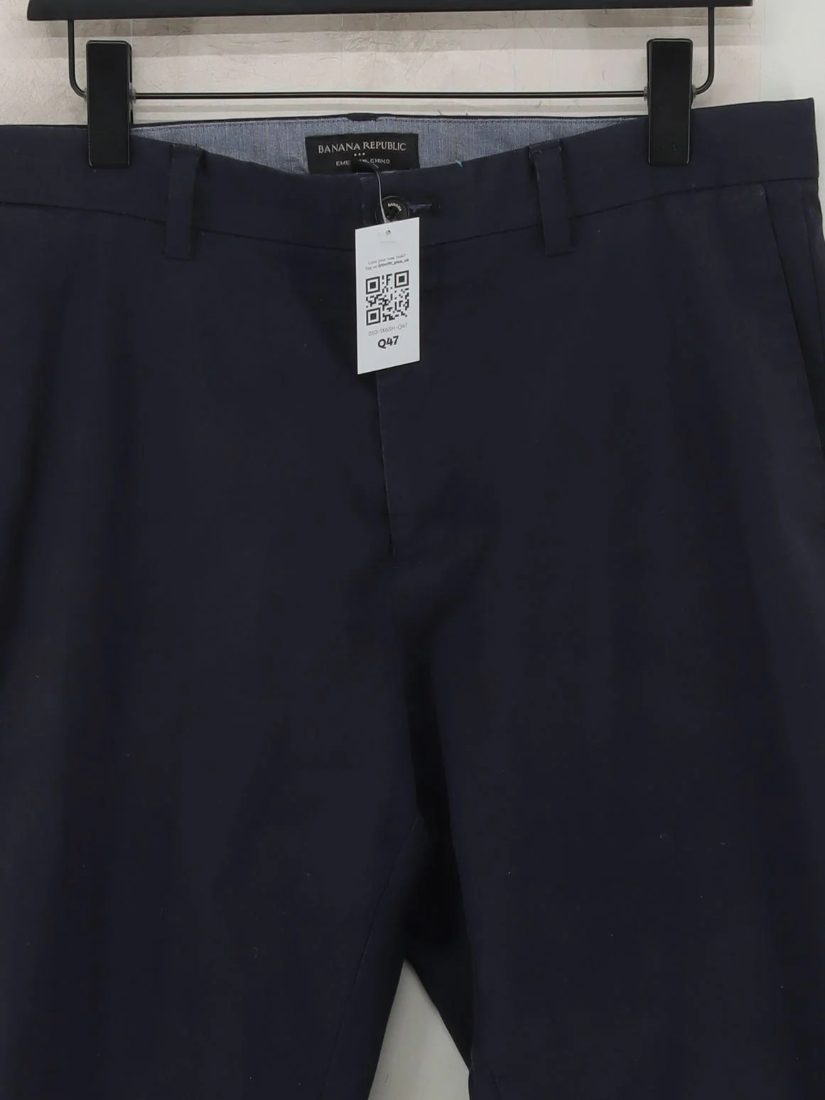 Banana Republic Men's Trousers W 35 in Blue Cotton with Spandex Chino - Image 3
