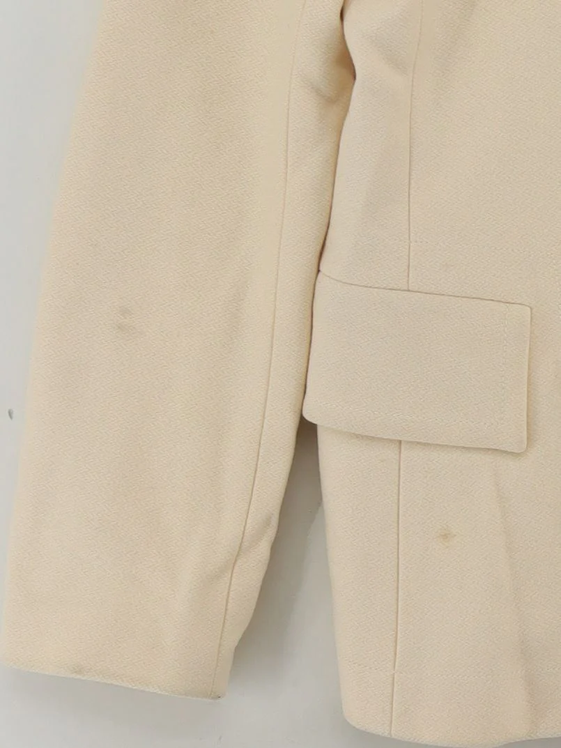 Banana Republic Overcoat jacket cream - Image 4