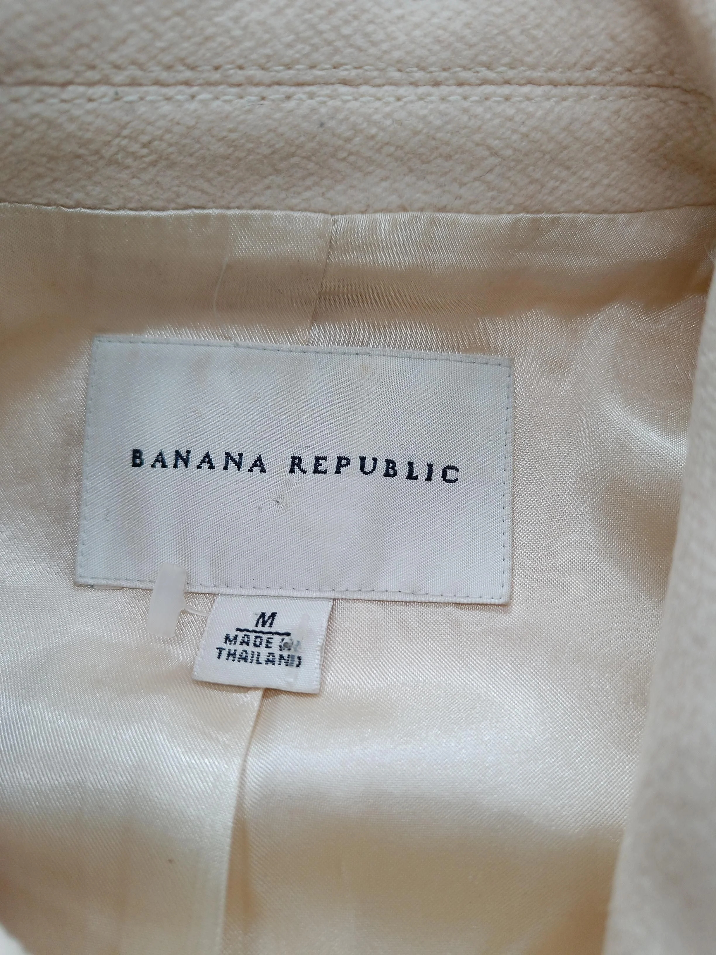 Banana Republic Overcoat jacket cream - Image 7