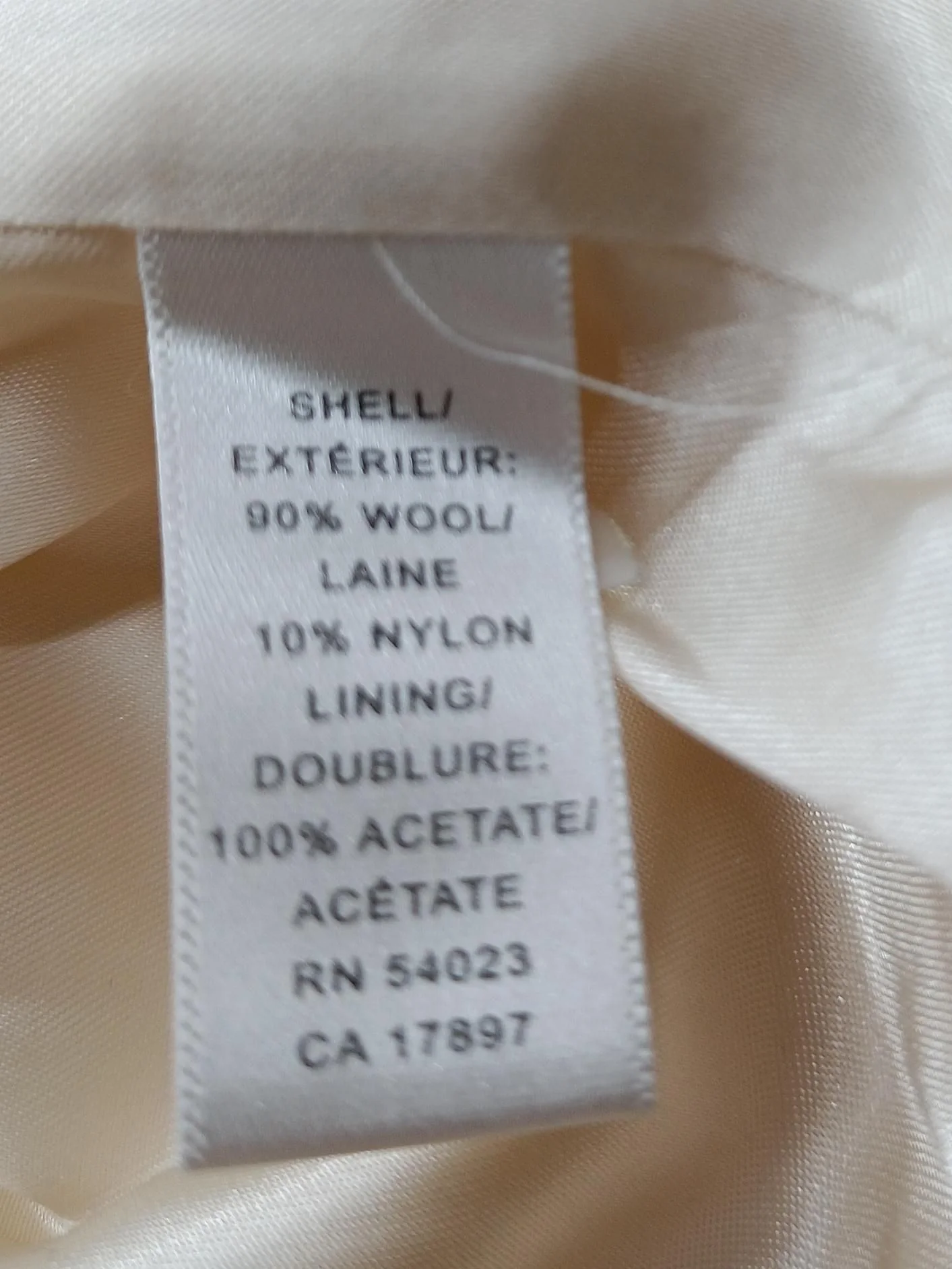 Banana Republic Overcoat jacket cream - Image 8