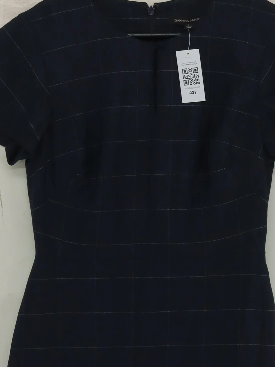 Banana Republic Skater Mini Dress in Blue - Image 3