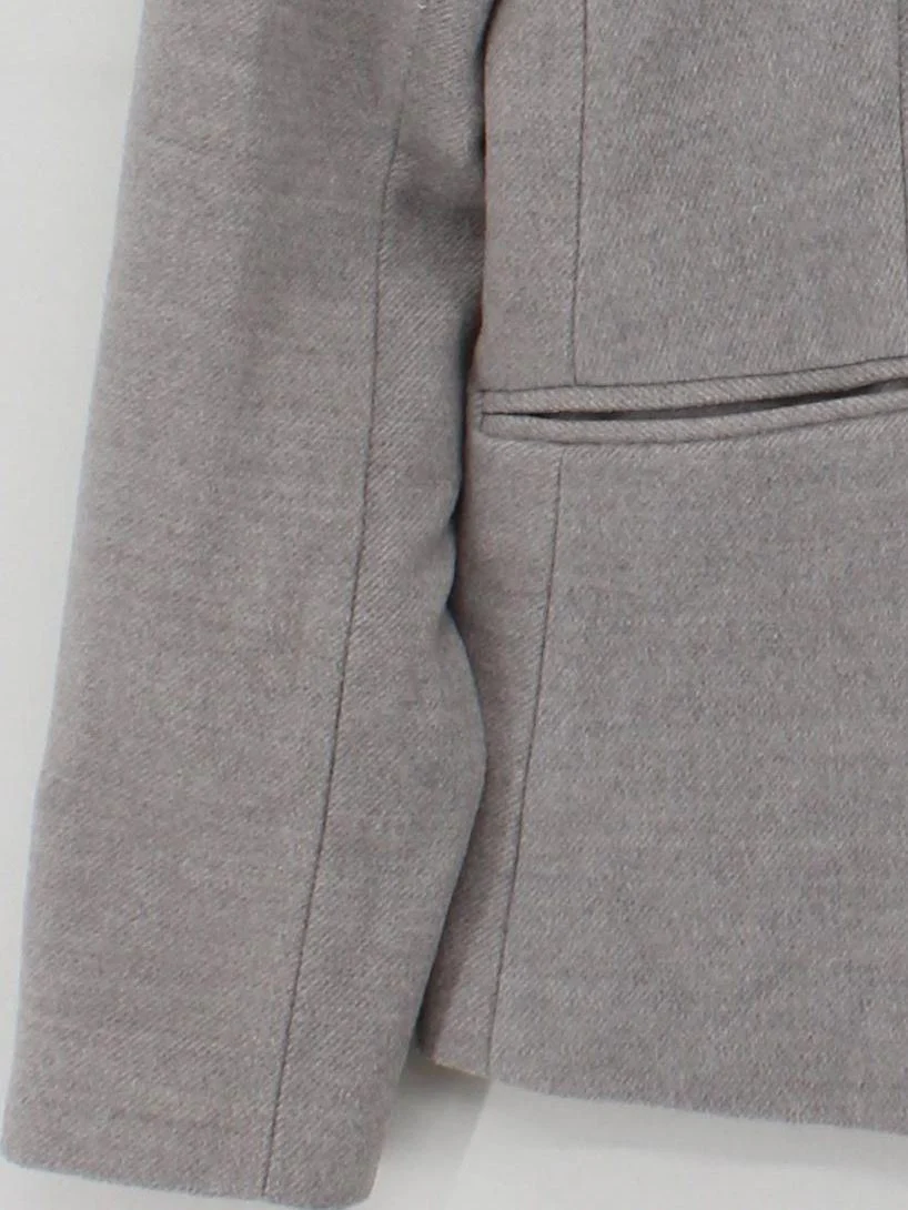 Banana Republic Women's Blazer UK 10 Grey Polyester - Image 4