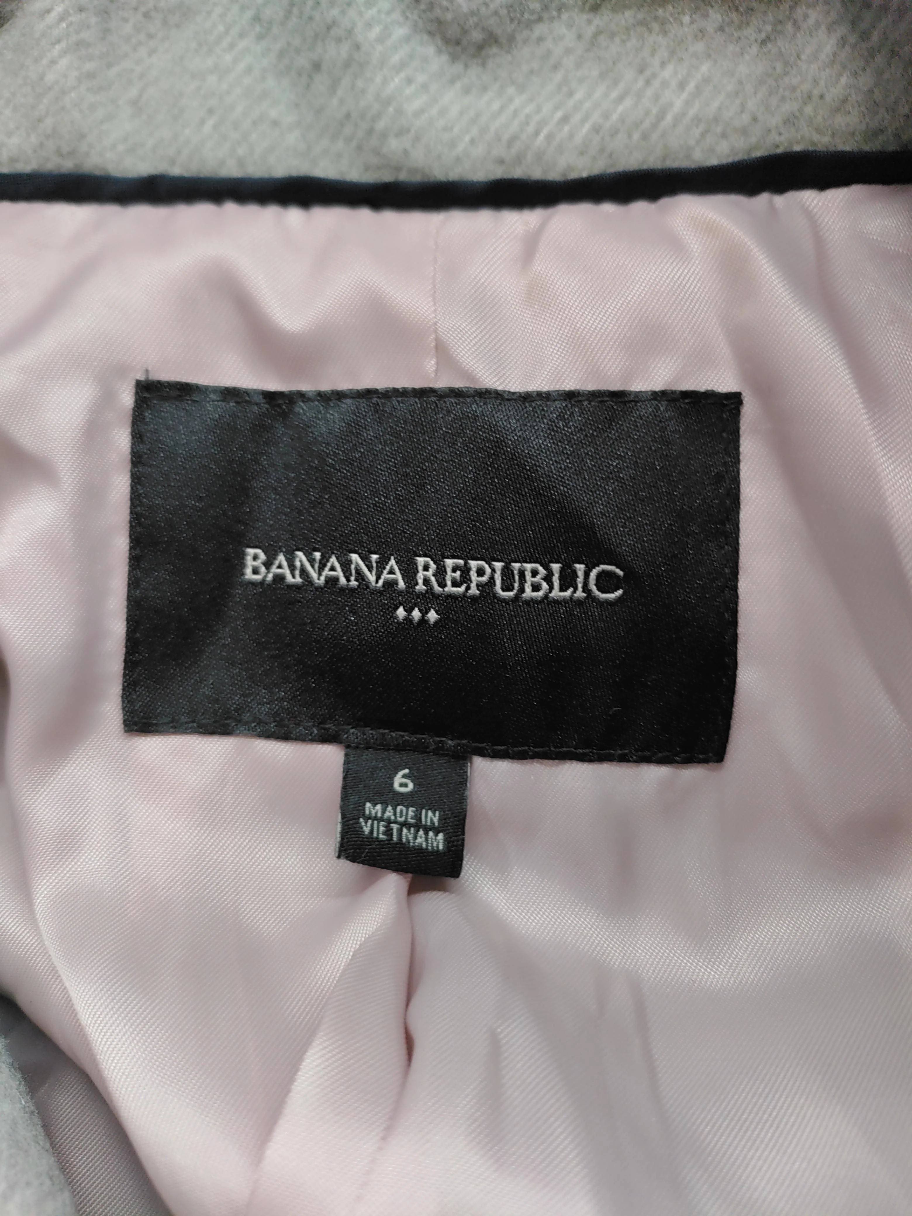 Banana Republic Women's Blazer UK 10 Grey Polyester - Image 5